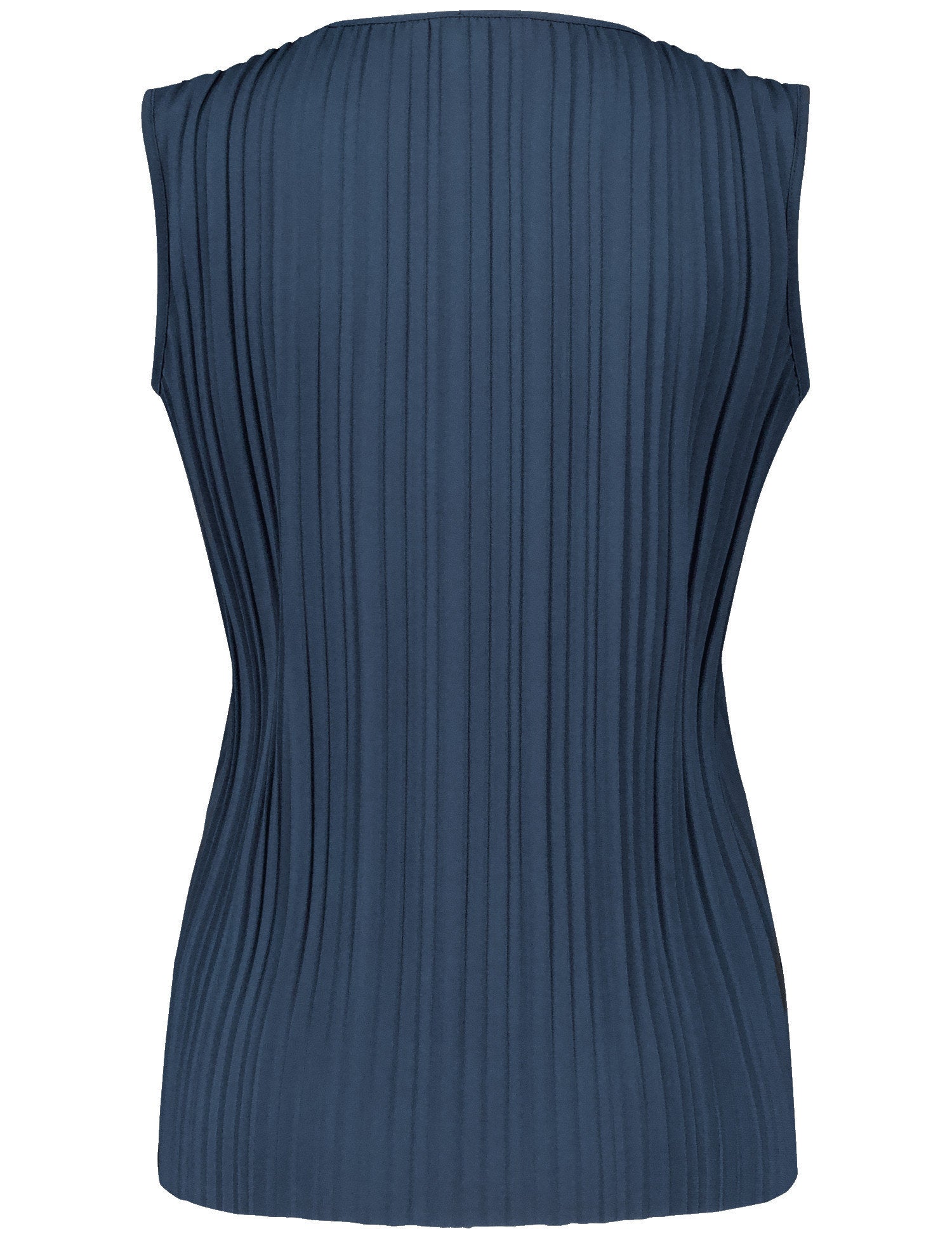 Sleeveless Pleated Blouse With Stretch For Comfort_270145-44084_80936_08