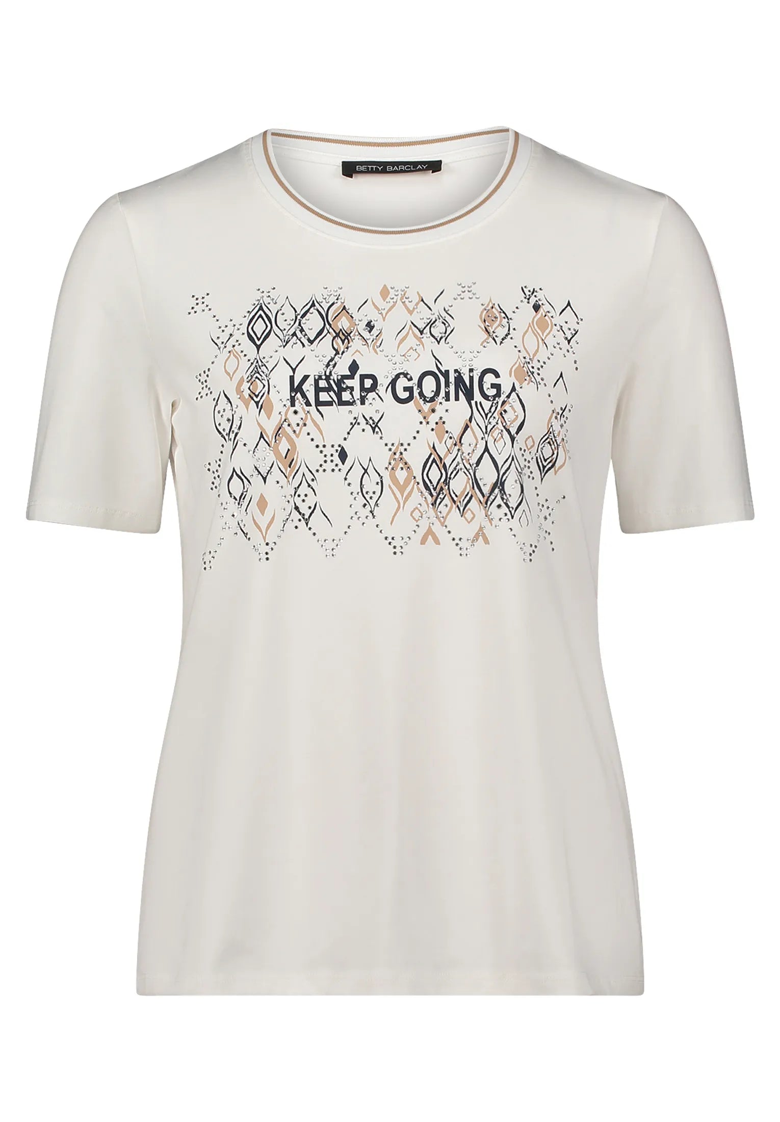 Betty Barclay Patch Cream/Silver Women Basic Shirt with Placement SKU: 2727-1092_1995 Image 06