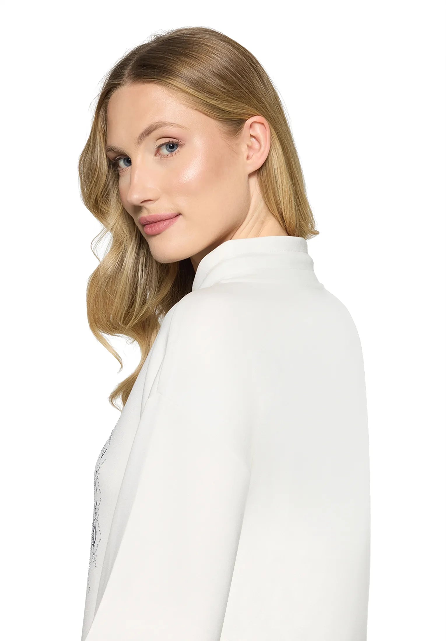 Betty Barclay Offwhite Women Sweatshirt 3/4 Sleeve SKU: 2731-1499_1014 Image 05