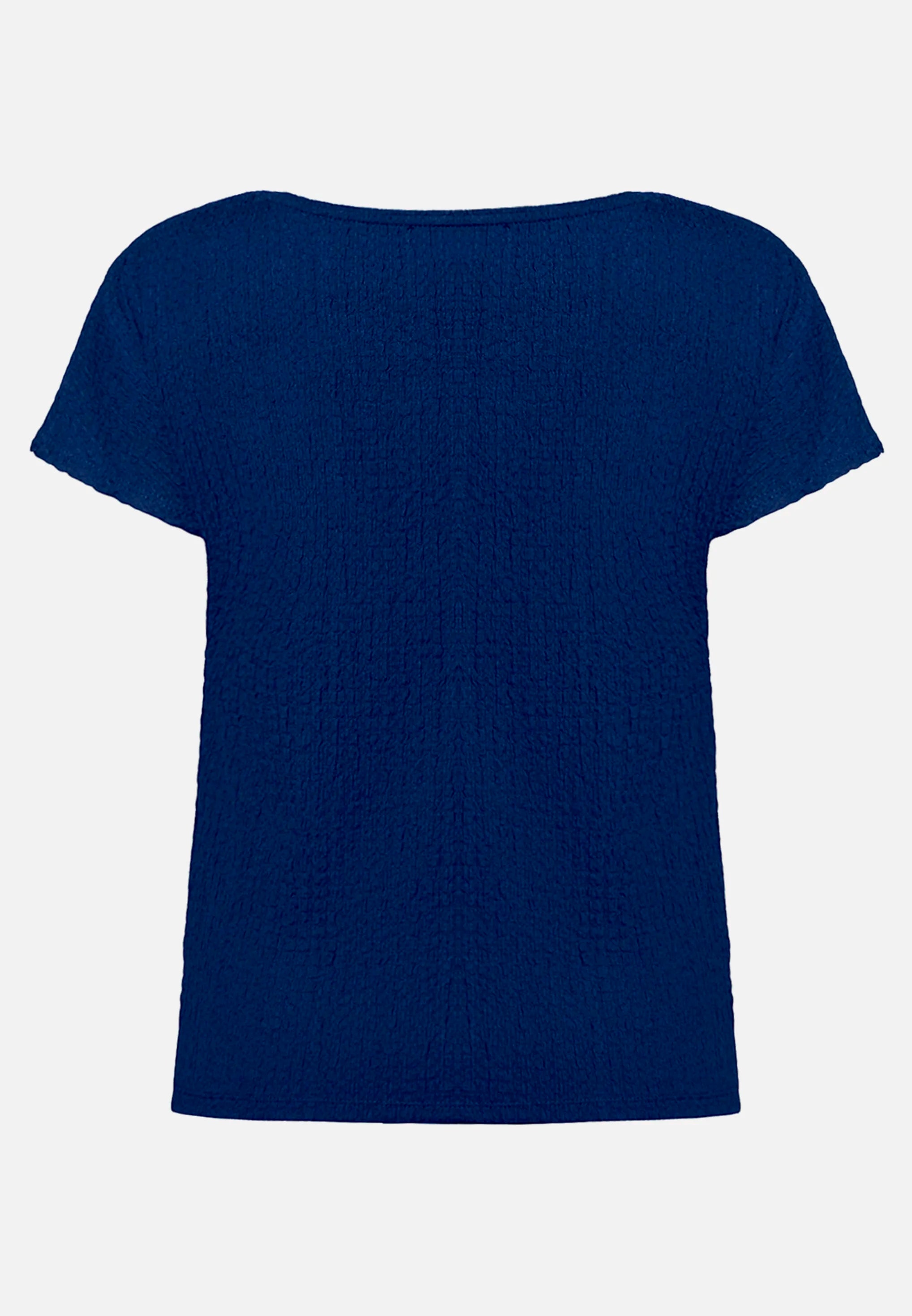 Betty Barclay Ocean Cavern Women Textured Shirt with Boat Neck SKU: 2748-1821_8359 Image 05