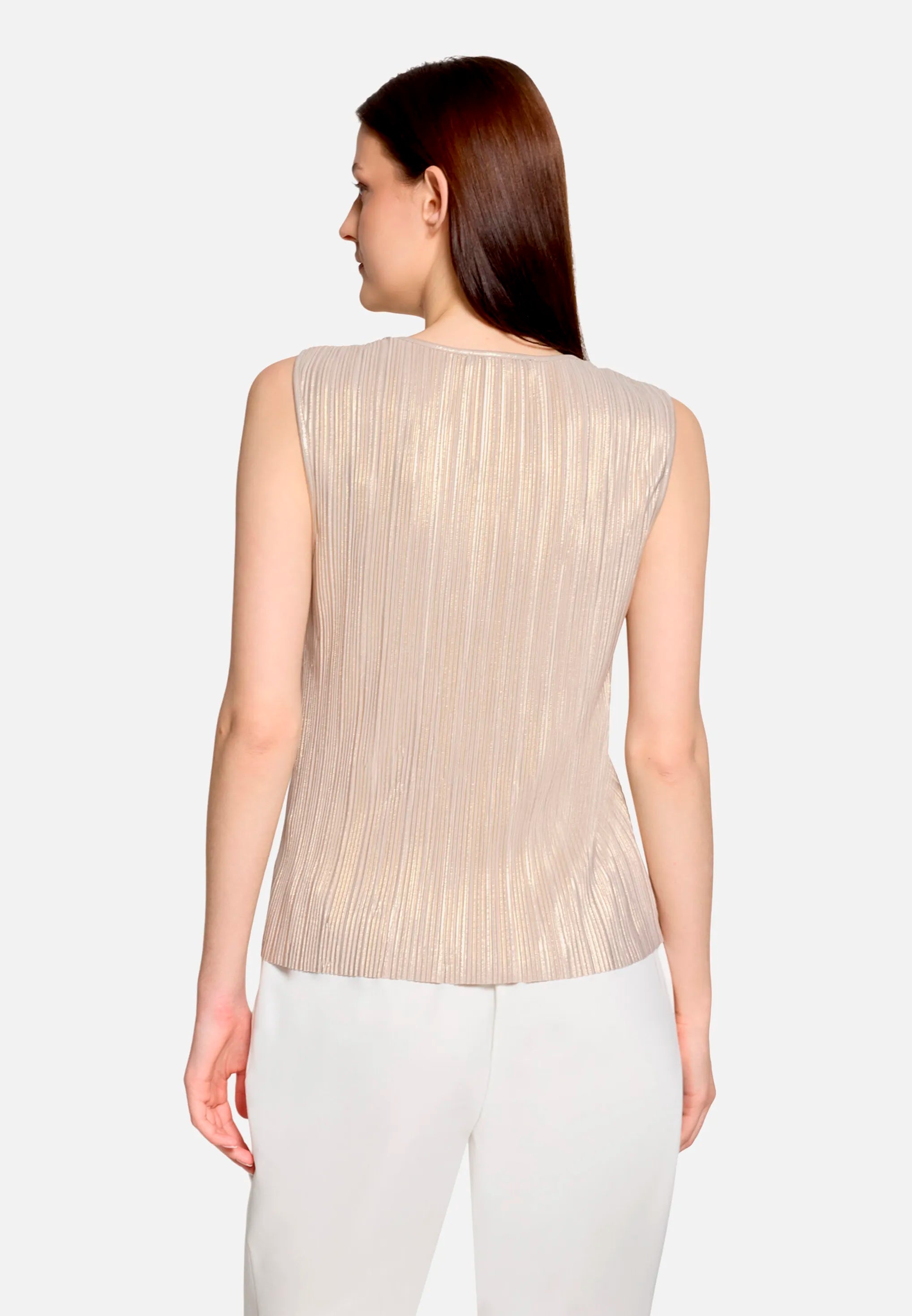 Betty Barclay Light Beige Women Casual Shirt with a Glossy Effect SKU: 2802-1938_9106 Image 03