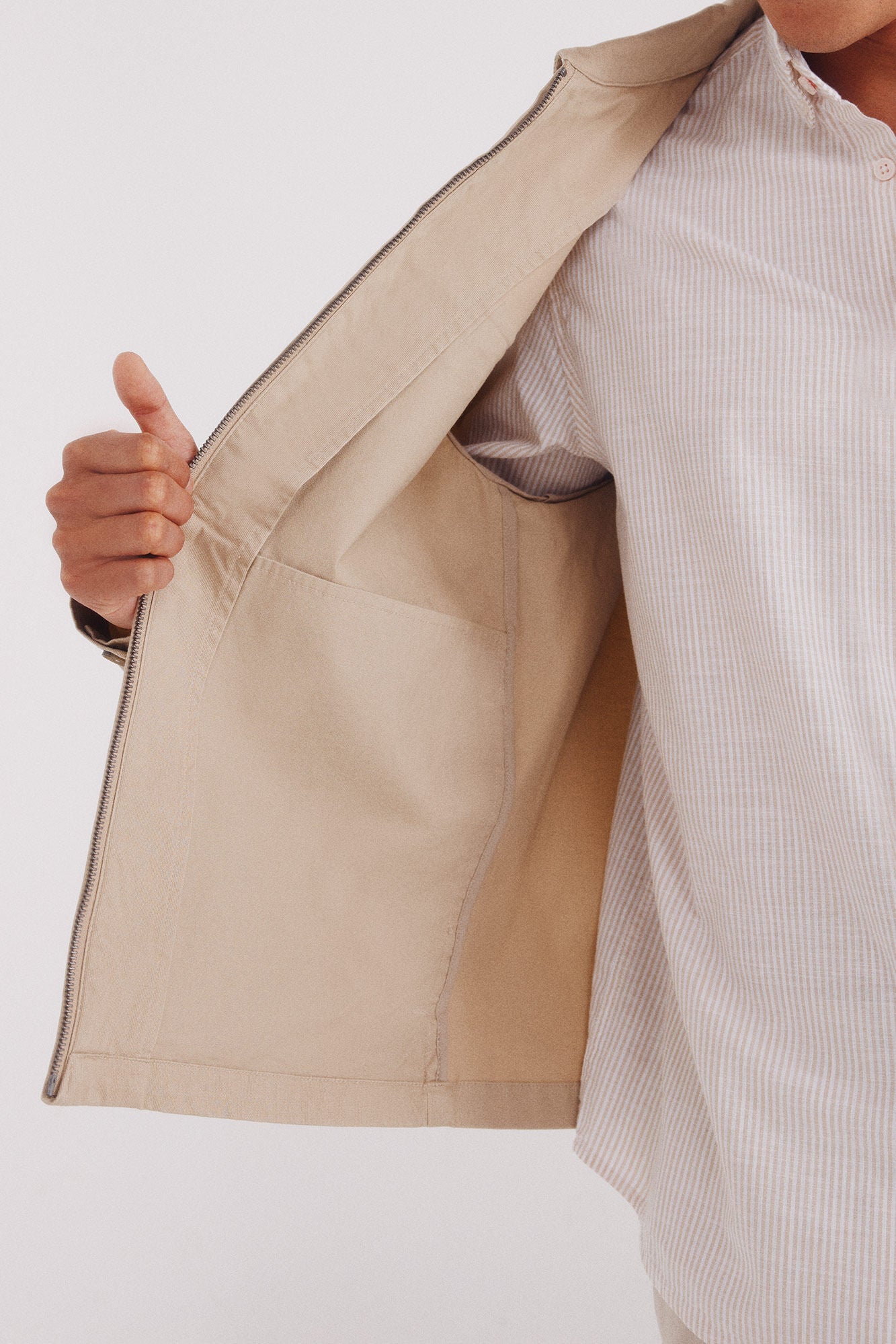 Springfield_Beige_Cotton Overshirt_2832248_51_03