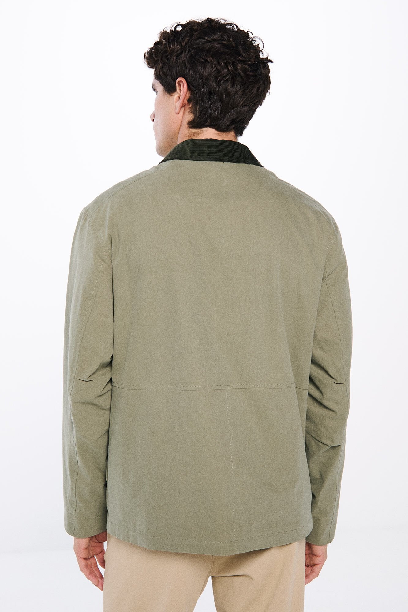 Springfield_Corduroy Neck Short Parka_2839443_91_07