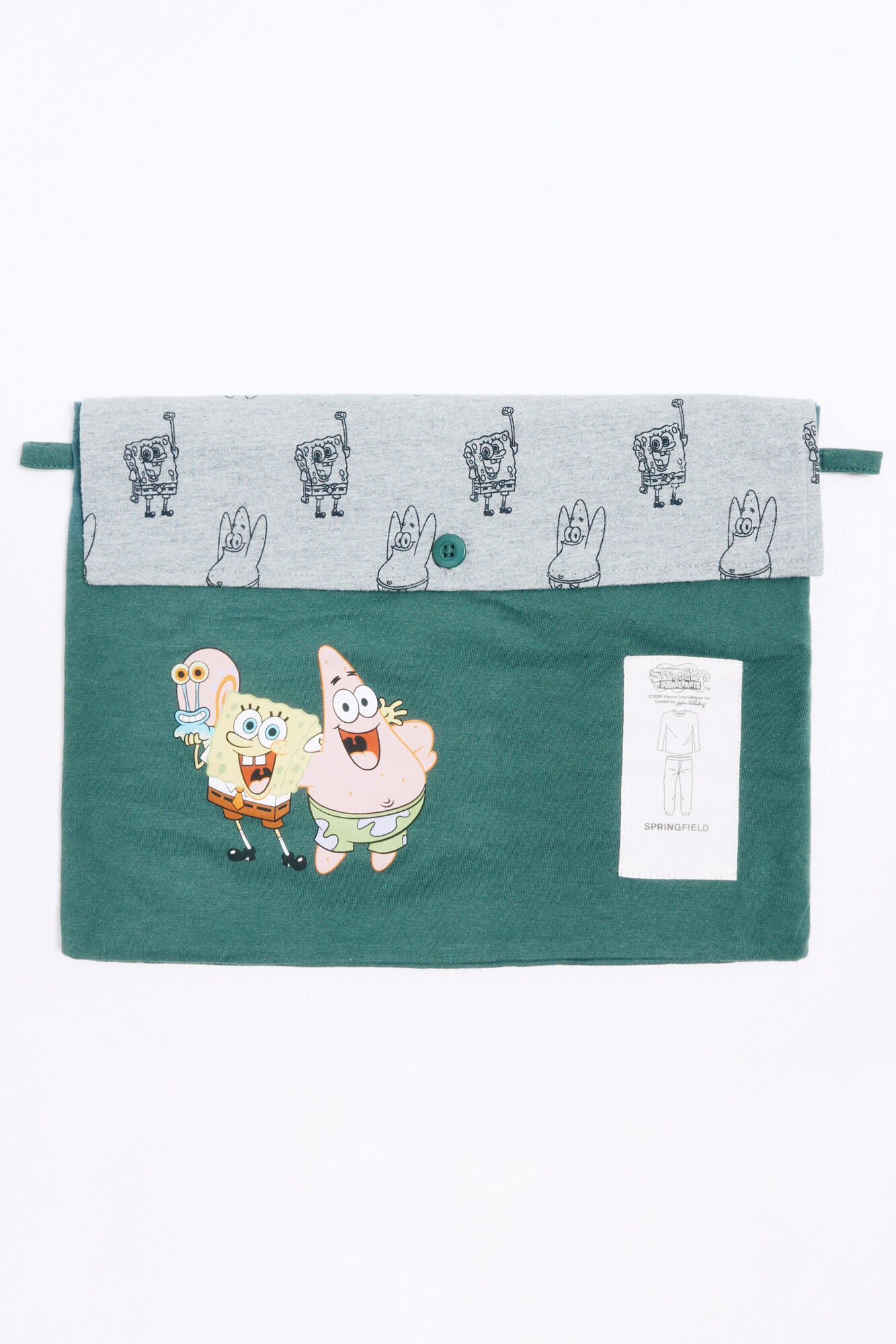 Springfield_Green_Spongebob Long Pajamas_2922748_22_04