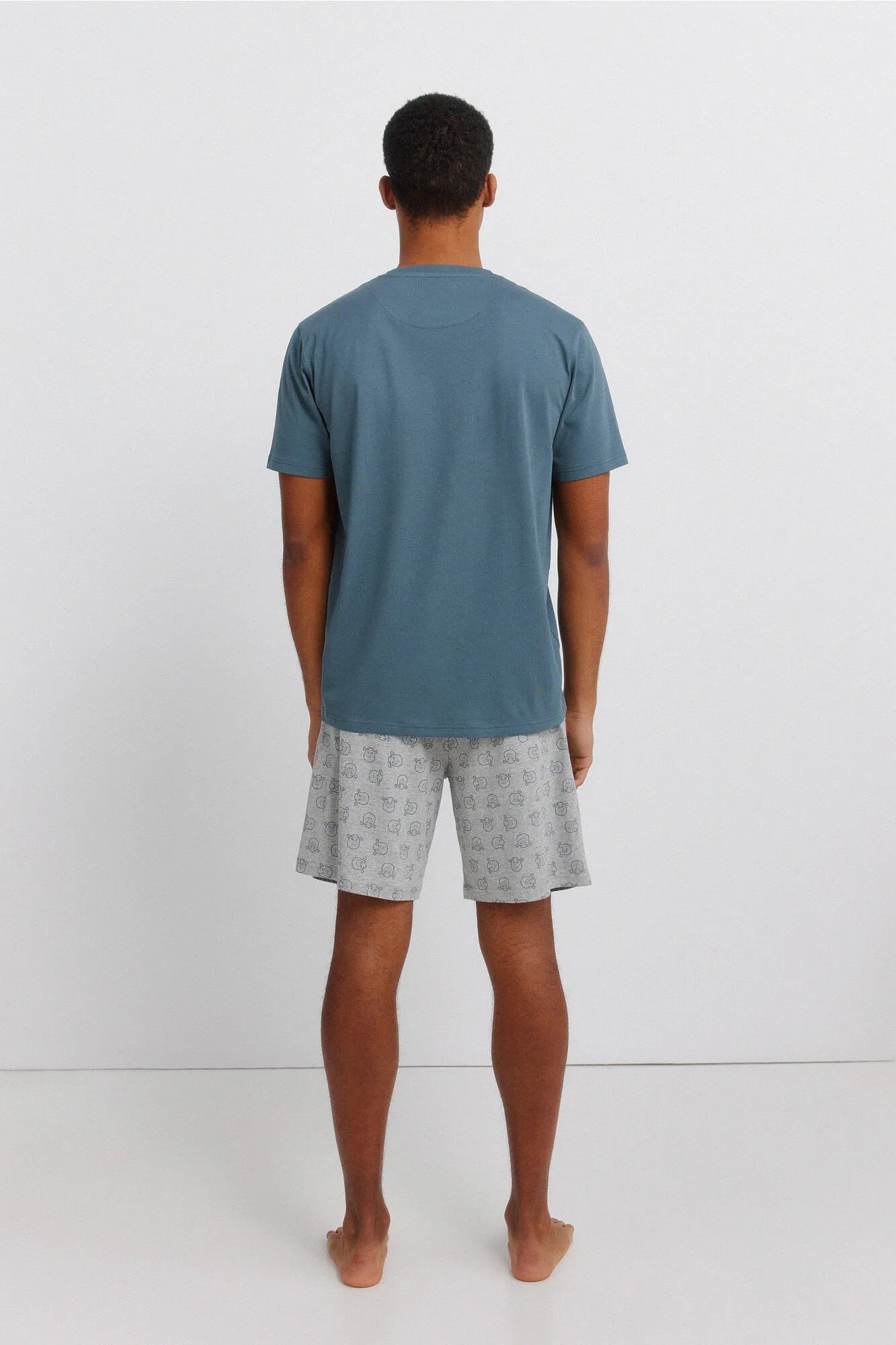Springfield Blue Men Short Pyjamas Sherk SKU: 2923636_87 Image 03