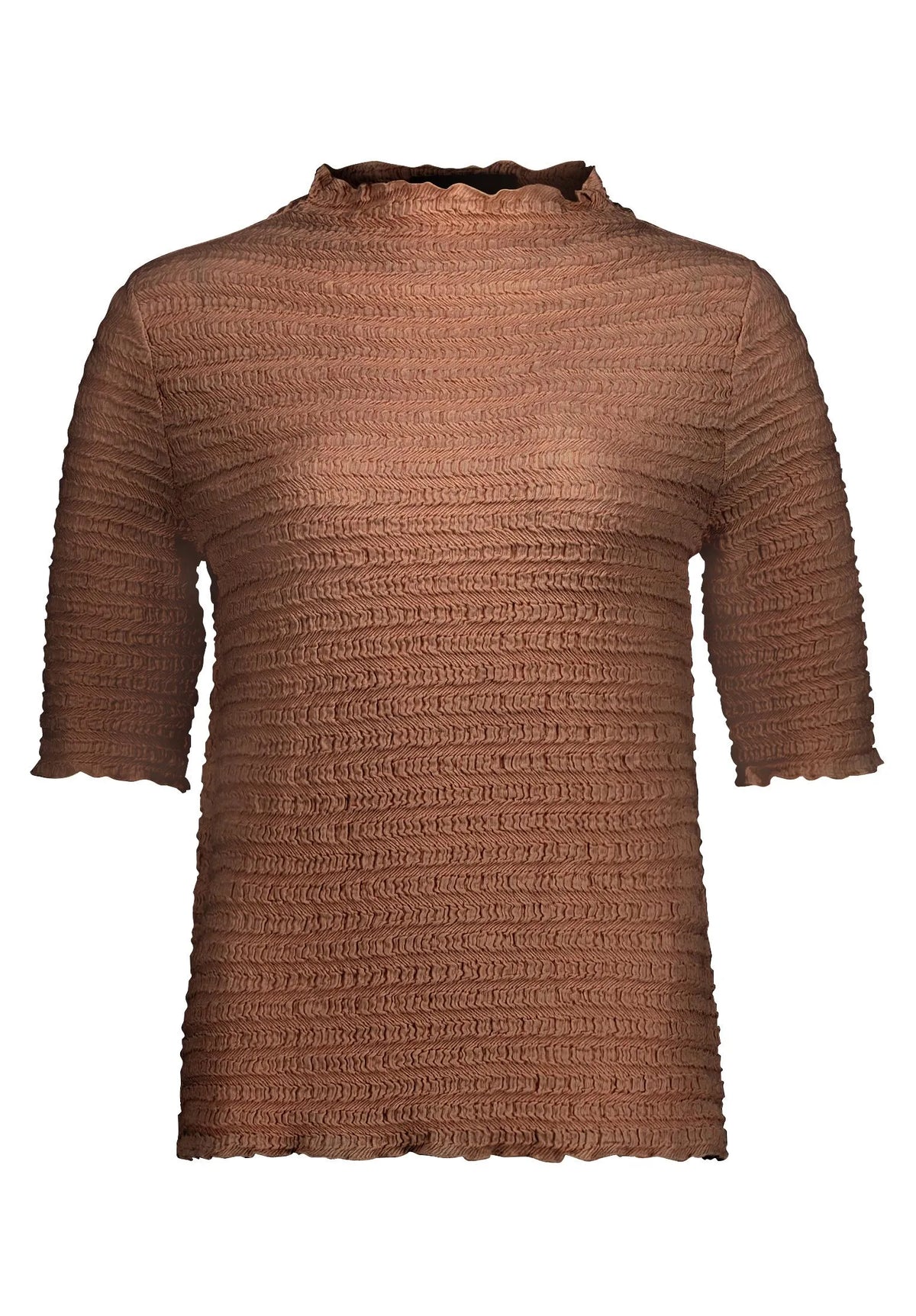 Betty Barclay Dark Coffee Women Textured Shirt SKU: 2932-1662_7048 Image 06