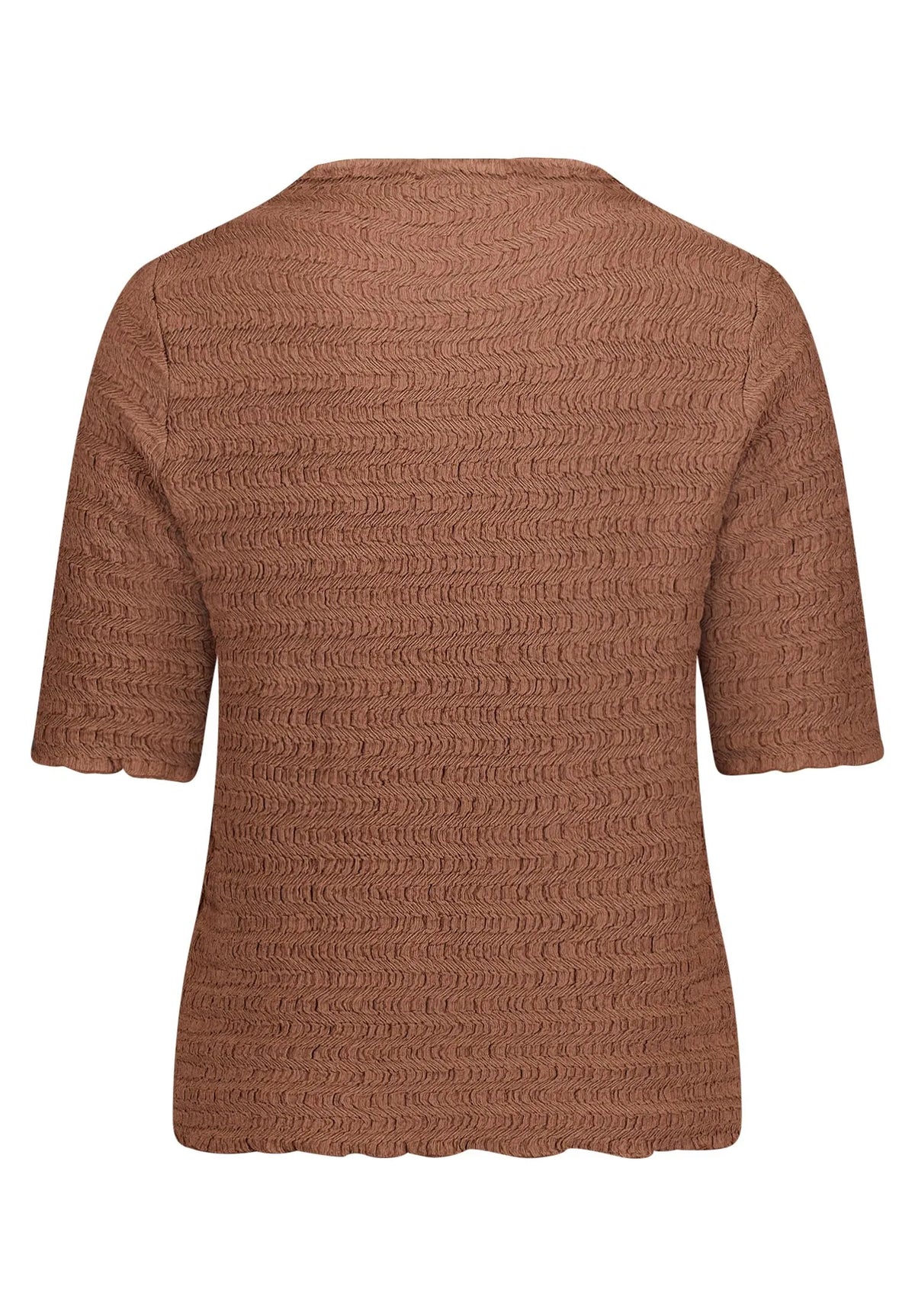 Betty Barclay Dark Coffee Women Textured Shirt SKU: 2932-1662_7048 Image 07