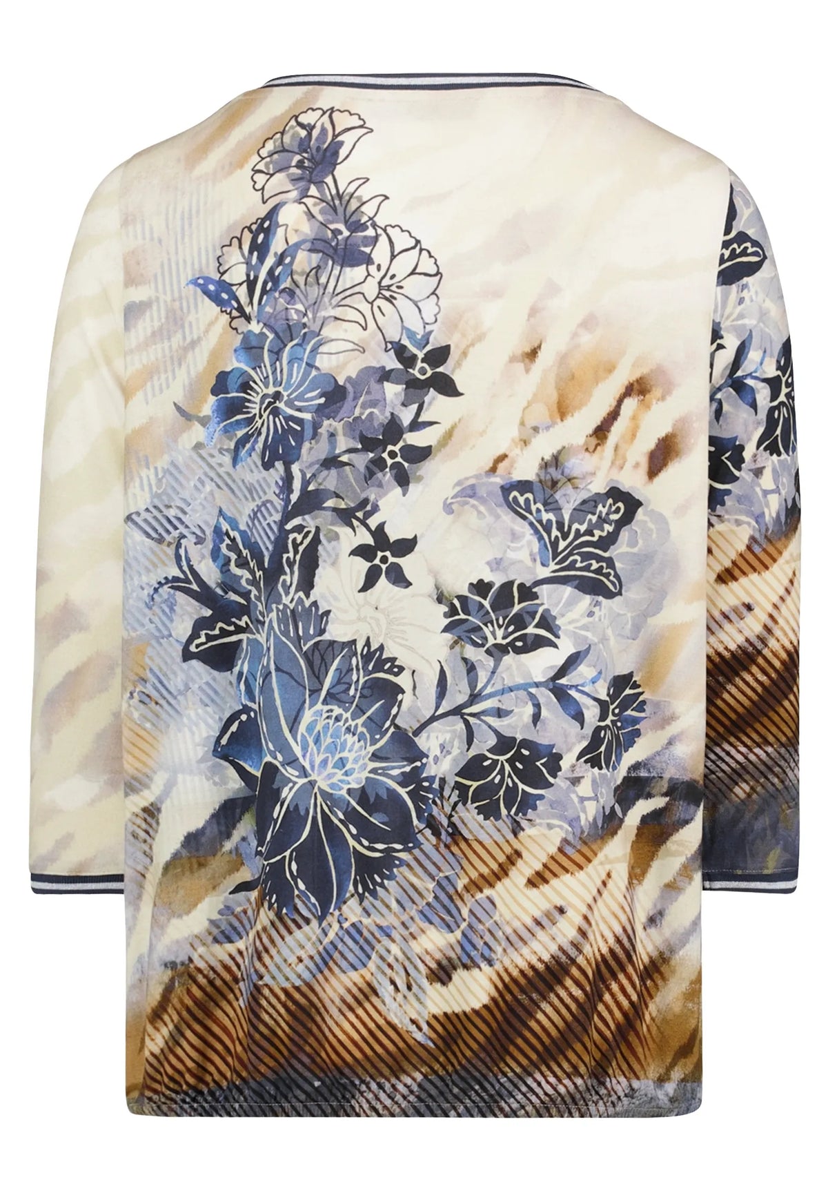 Betty Barclay Beige/Blue Women Casual T-Shirt SKU: 2953-1722_7884 Image 07