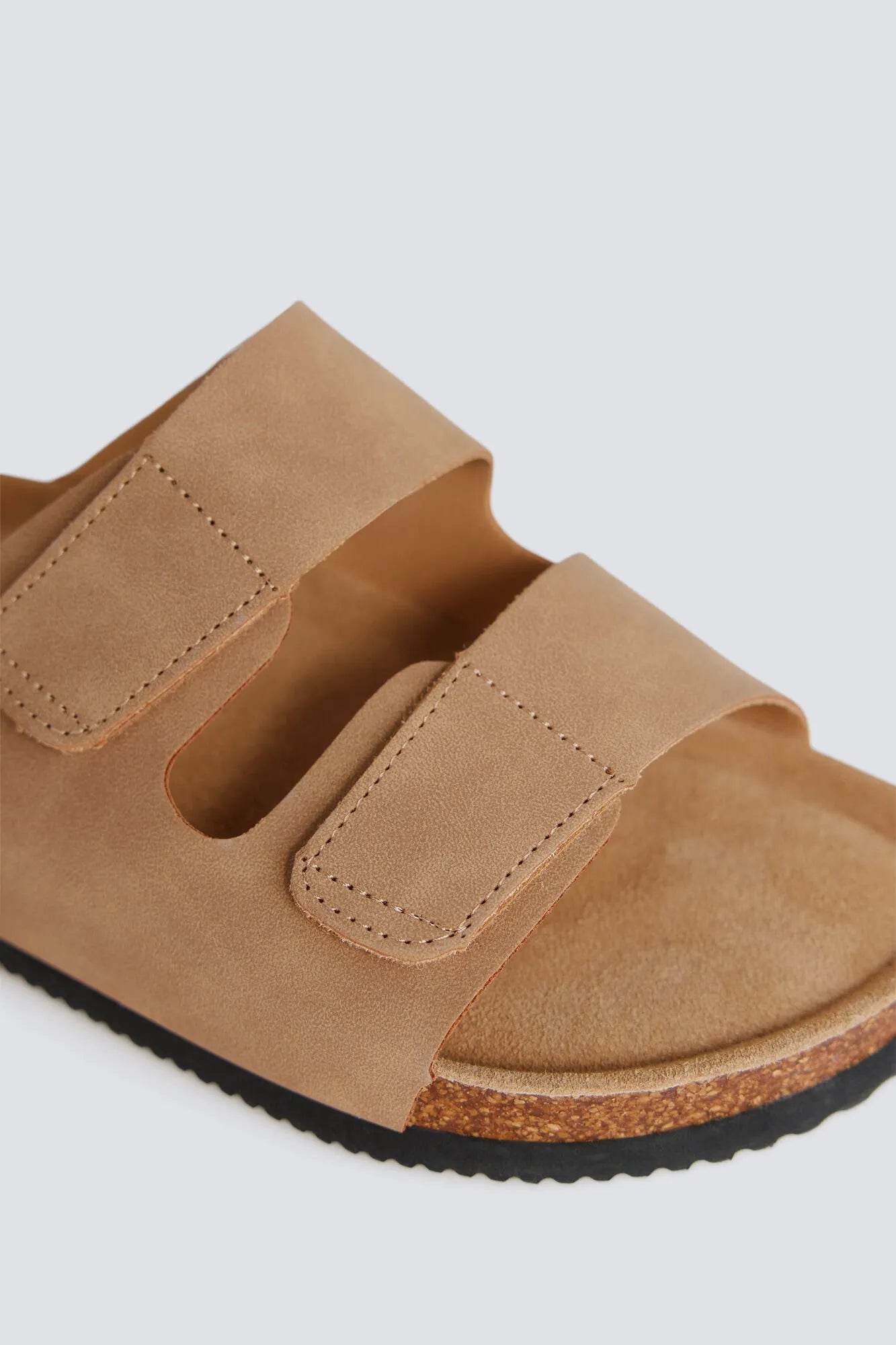 Springfield Brown Men Double Strap Velcro Sandal SKU: 2993203_30 Image 05