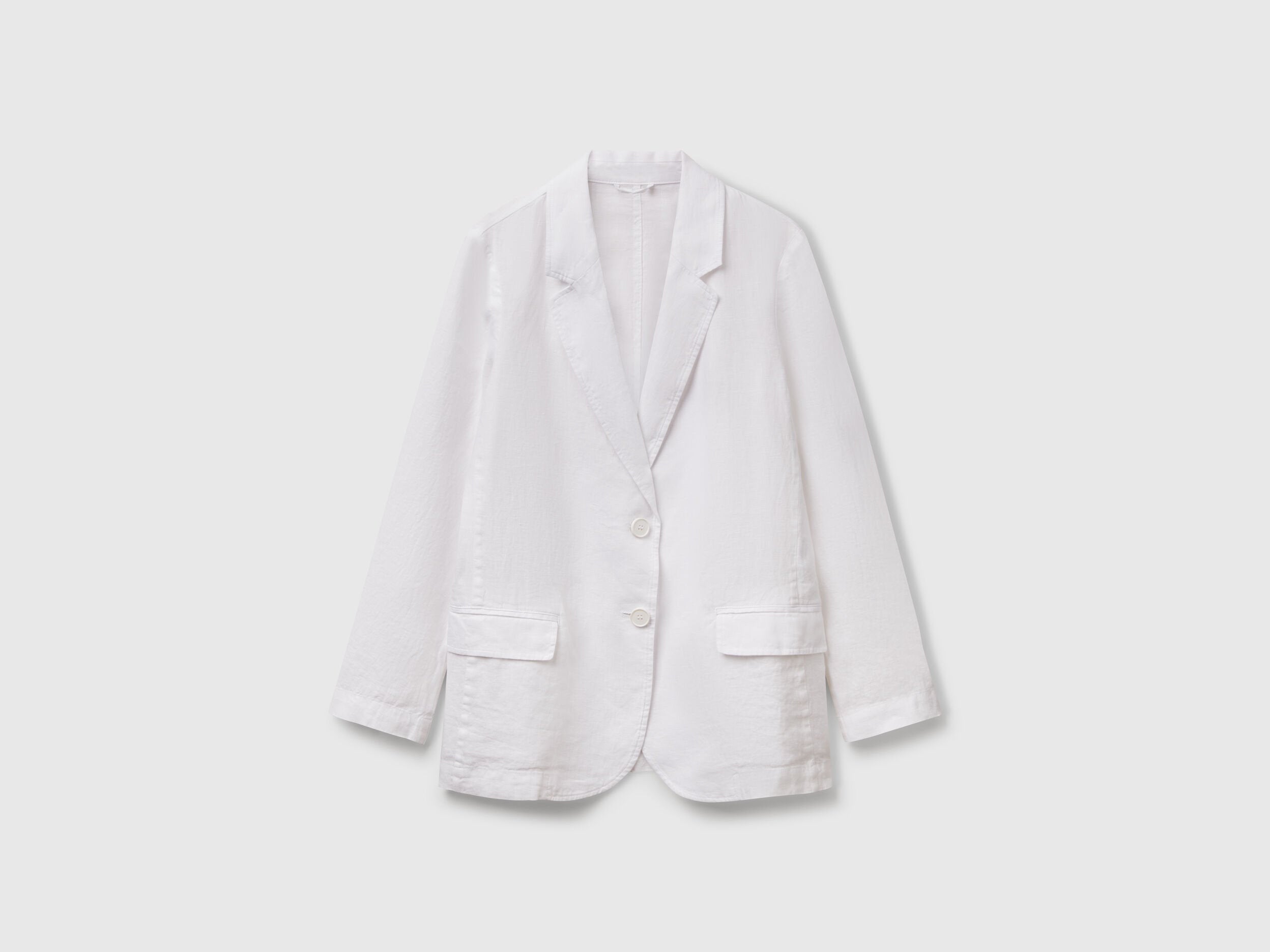 Benetton_Blazer in Pure Linen_2AGHDW00R_101_05