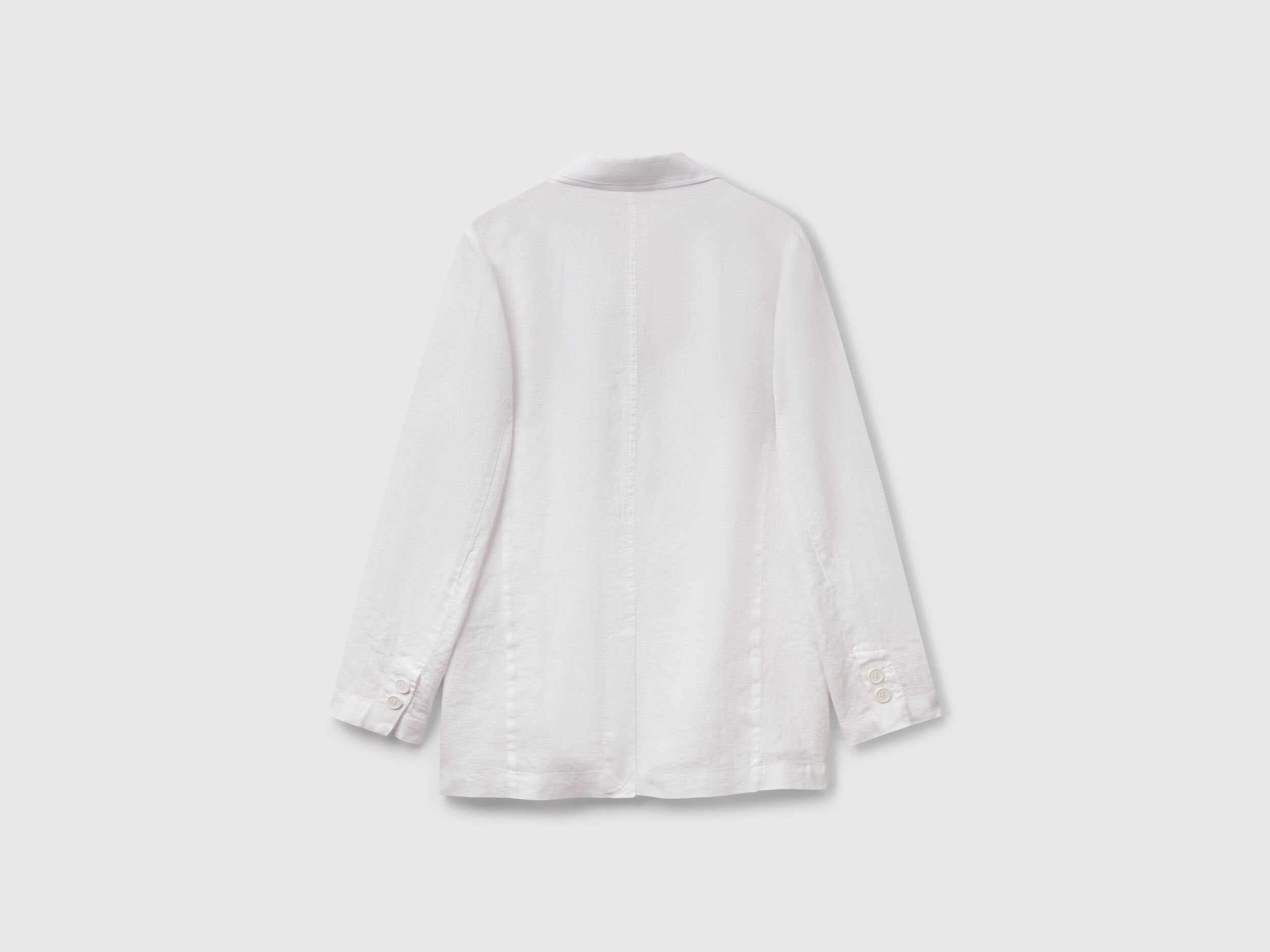 Benetton_Blazer in Pure Linen_2AGHDW00R_101_06