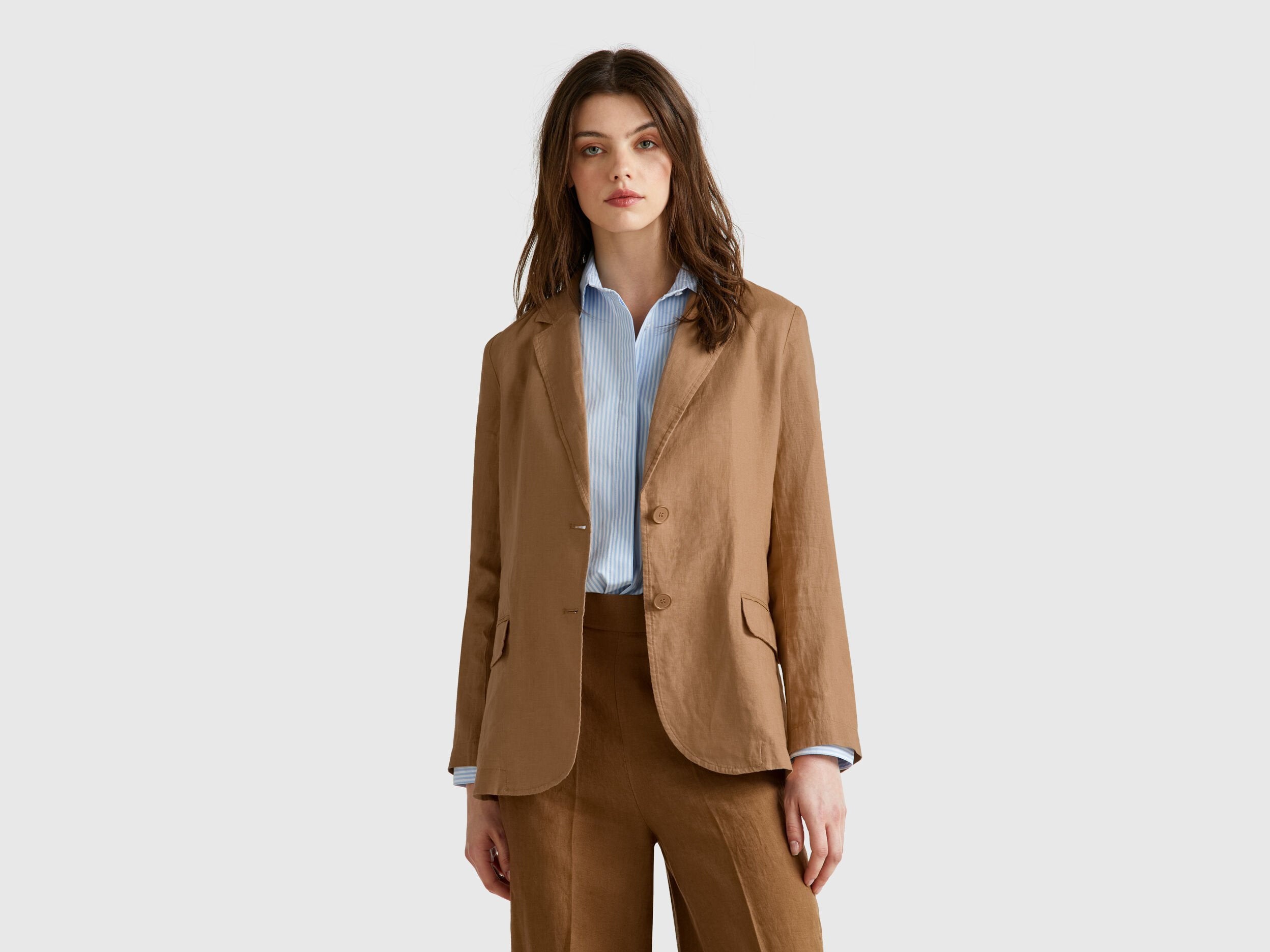 Benetton_Blazer in Pure Linen_2AGHDW00R_193_01