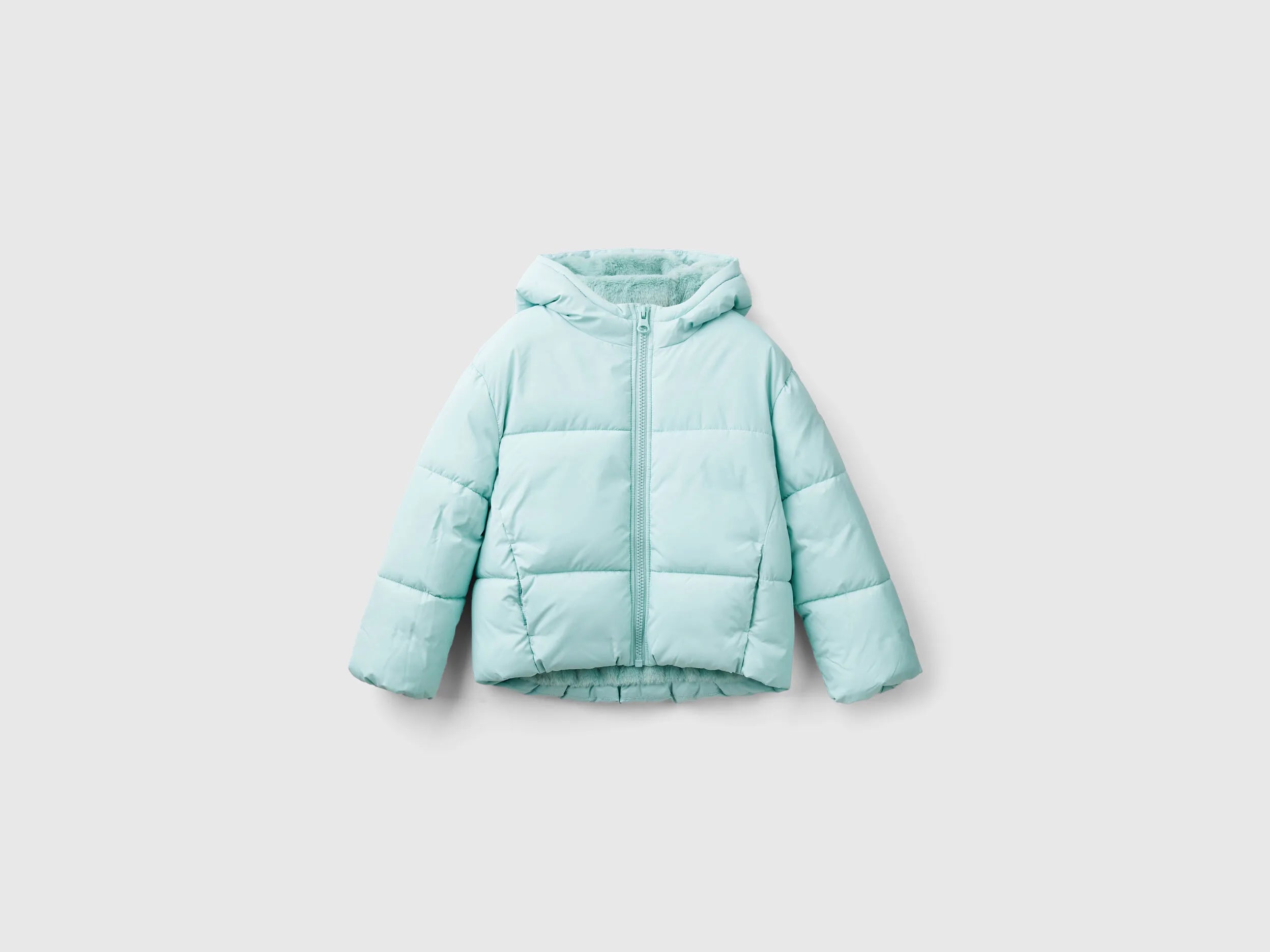 Benetton_Aqua_Padded Jacket with Hood_2SJ1CN05D_17H_01