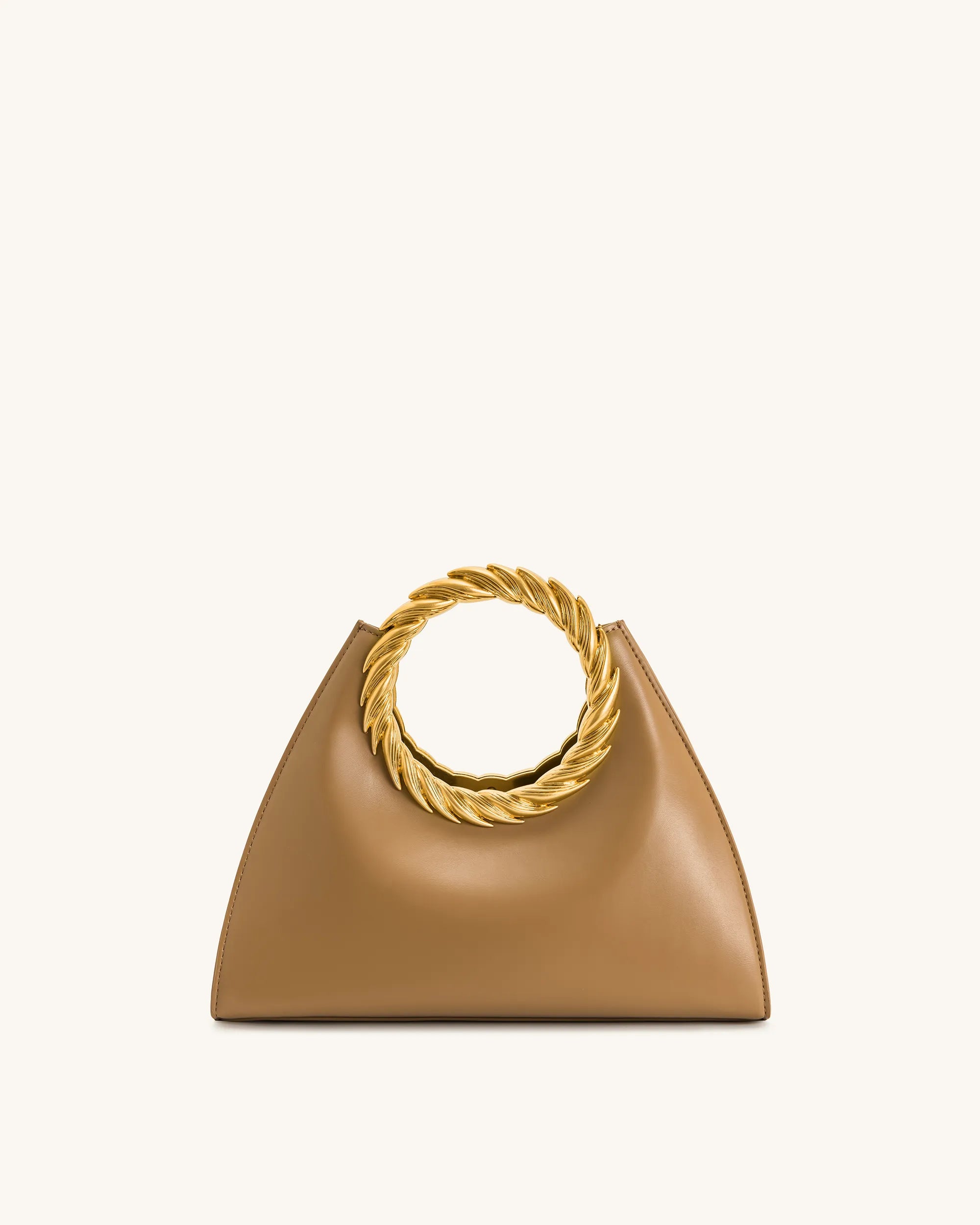 JW PEI_Brown_Amiya Leaf Handle Sculpture Bags_2T181-3_Brown_02