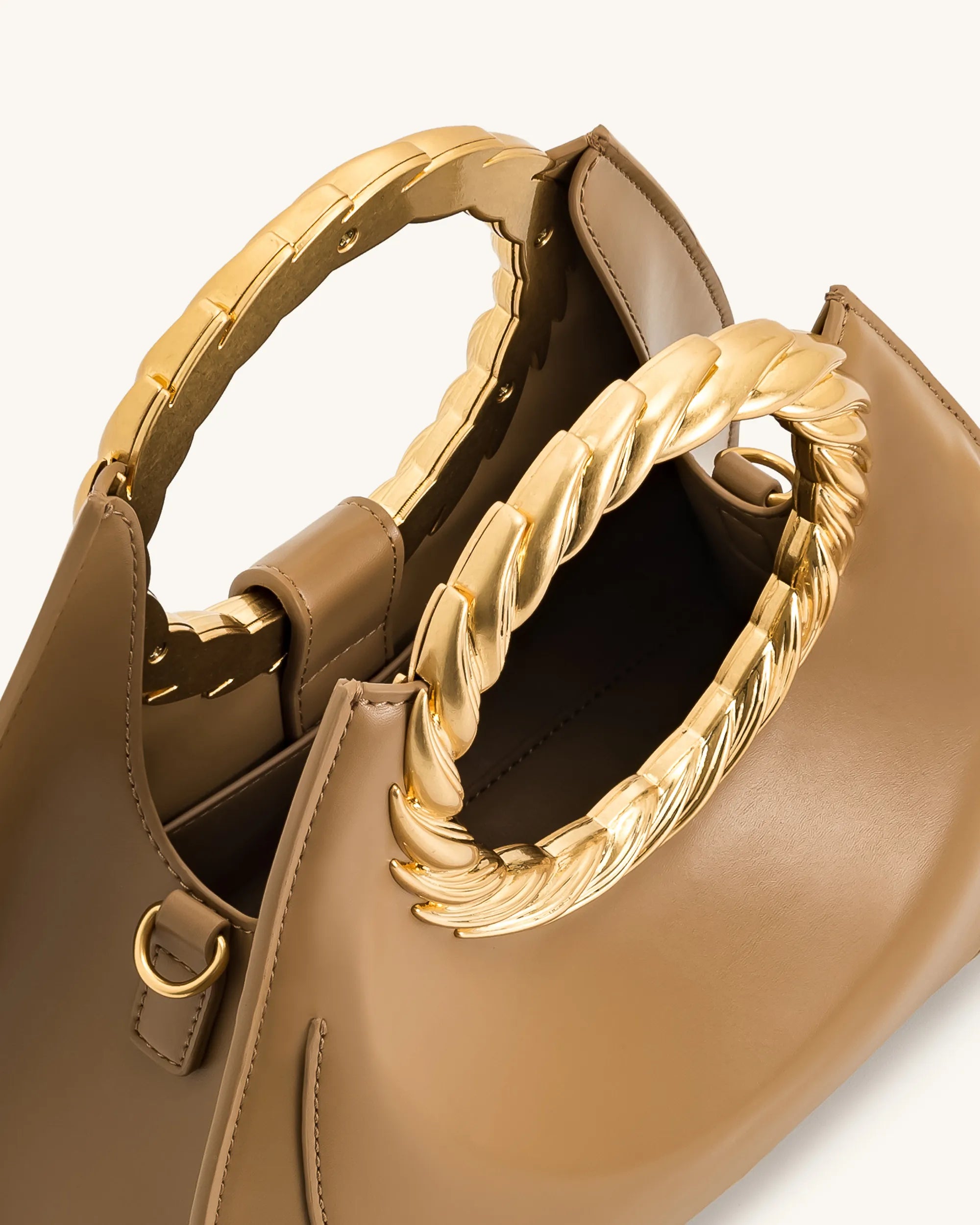 JW PEI_Brown_Amiya Leaf Handle Sculpture Bags_2T181-3_Brown_04