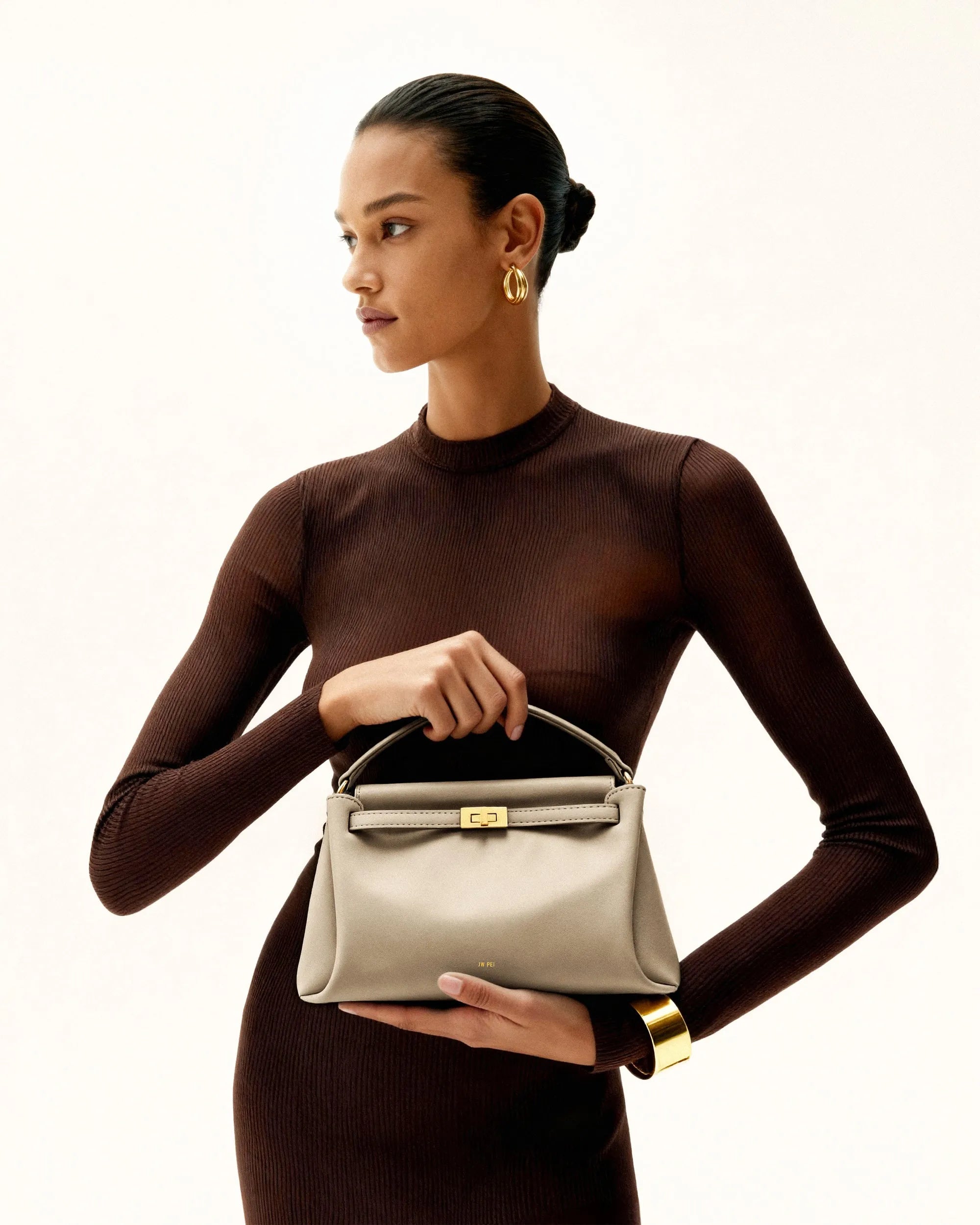 JW PEI Apricot Women Carmen Top Handle Bag - Apricot SKU: 2T192-31_Apricot Image 02