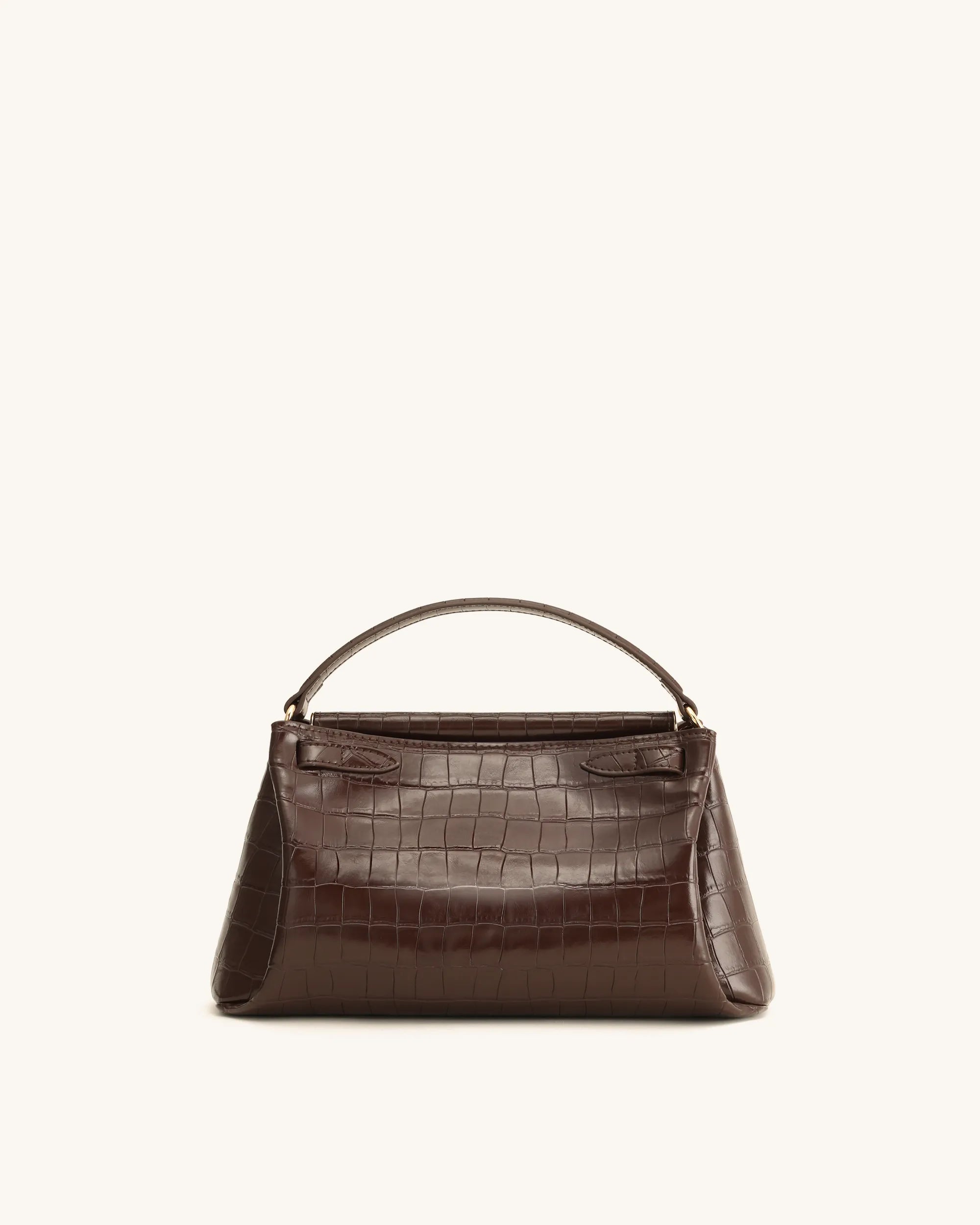 JW PEI Dark Brown Croc Women Carmen Top Handle Bag SKU: 2T192-36_Dark Brown Croc Image 03