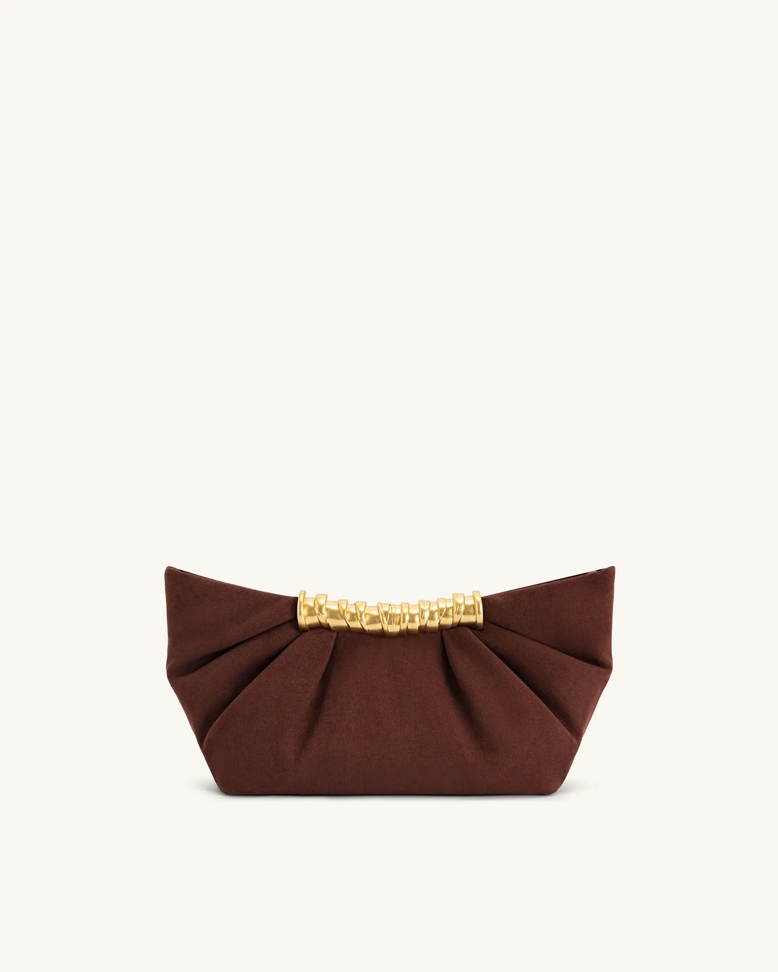 JW PEI_Dark Brown_Leia Pleated Clutch_2T195-3_Dark Brown_02