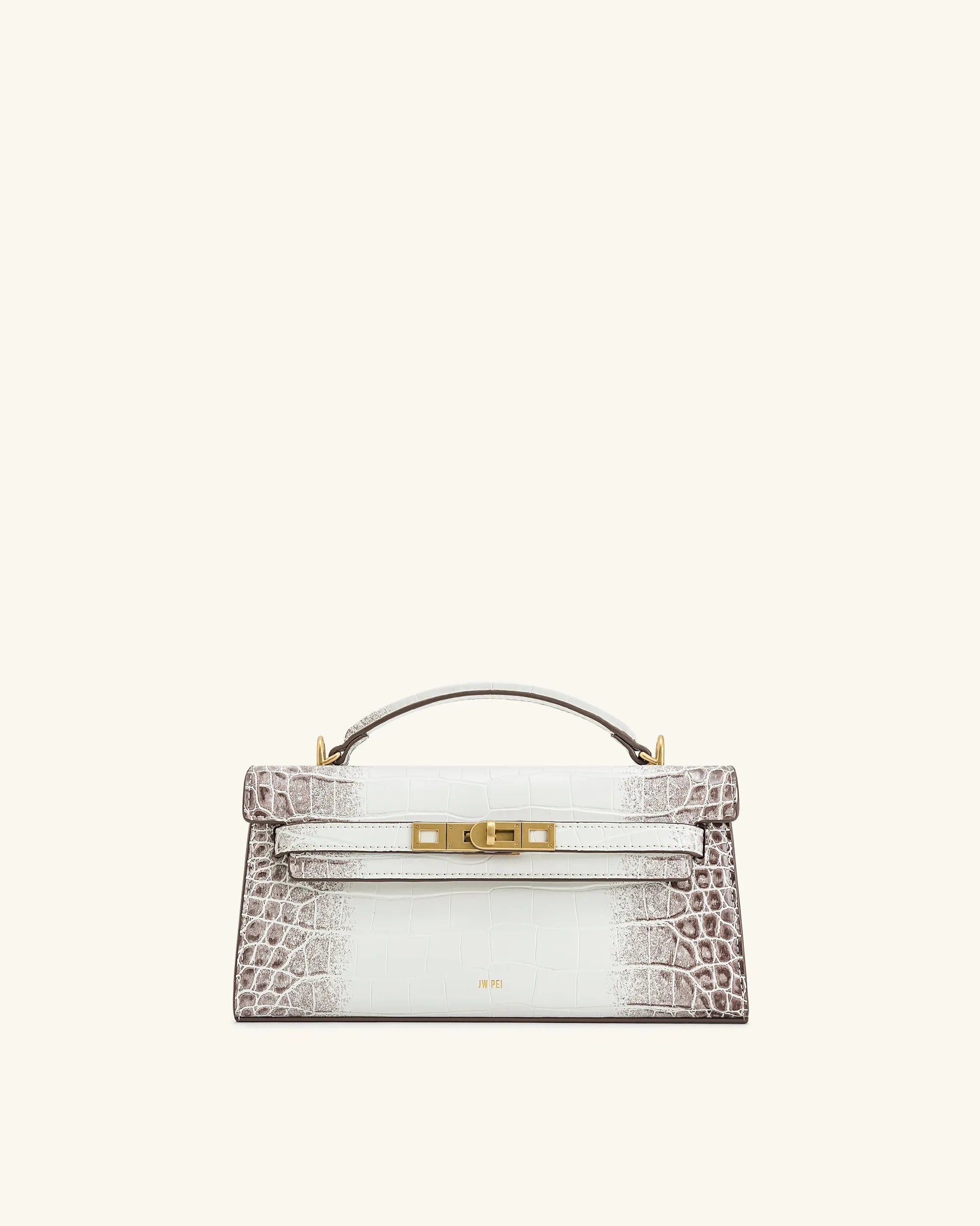 JW PEI_White Croc_Noor Top Handle Bag_2T273-2_White Croc_01