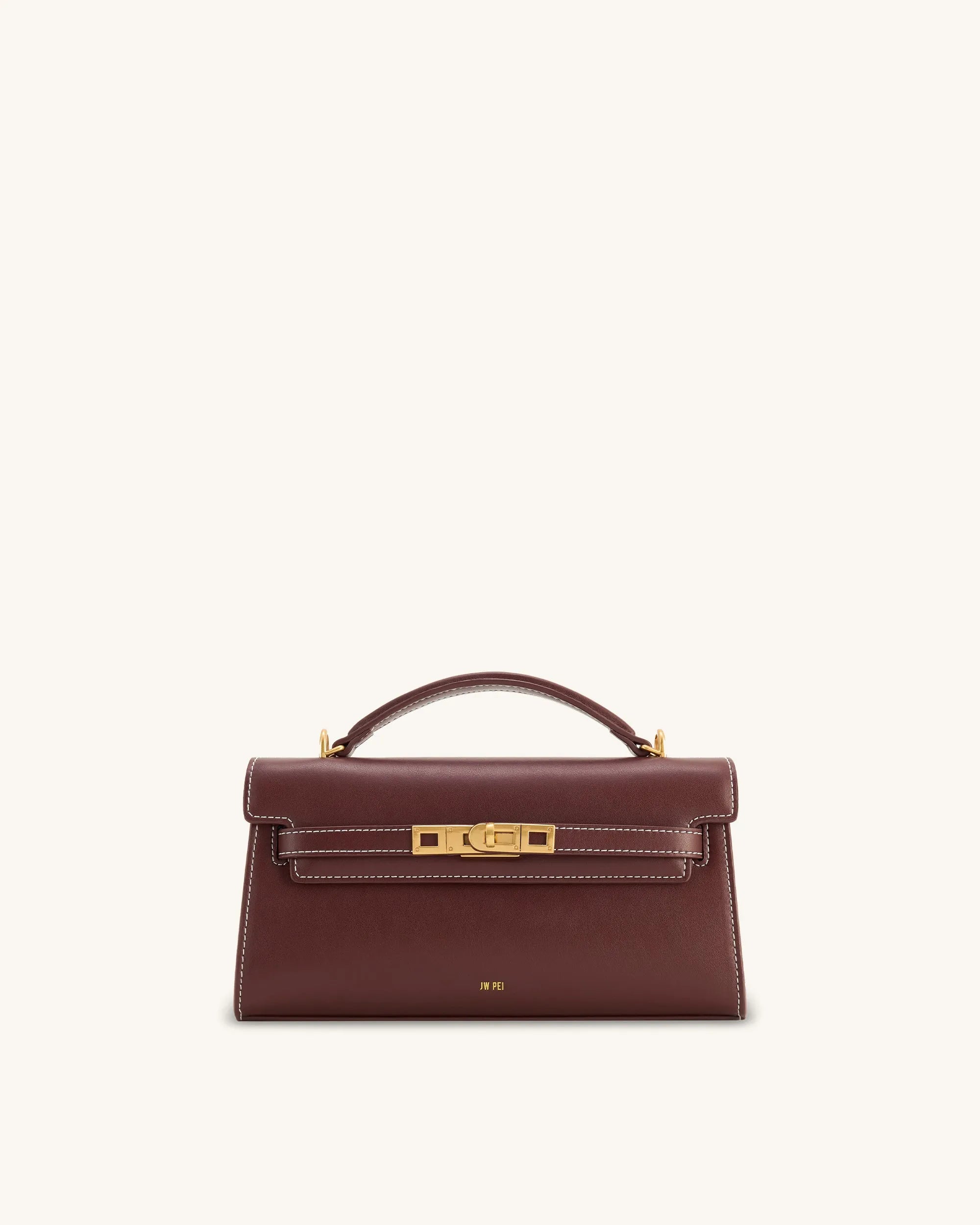 JW PEI Reddish Brown Women Noor Top Handle Bag - Reddish Brown SKU: 2T273-32_Reddish Brown Image 01
