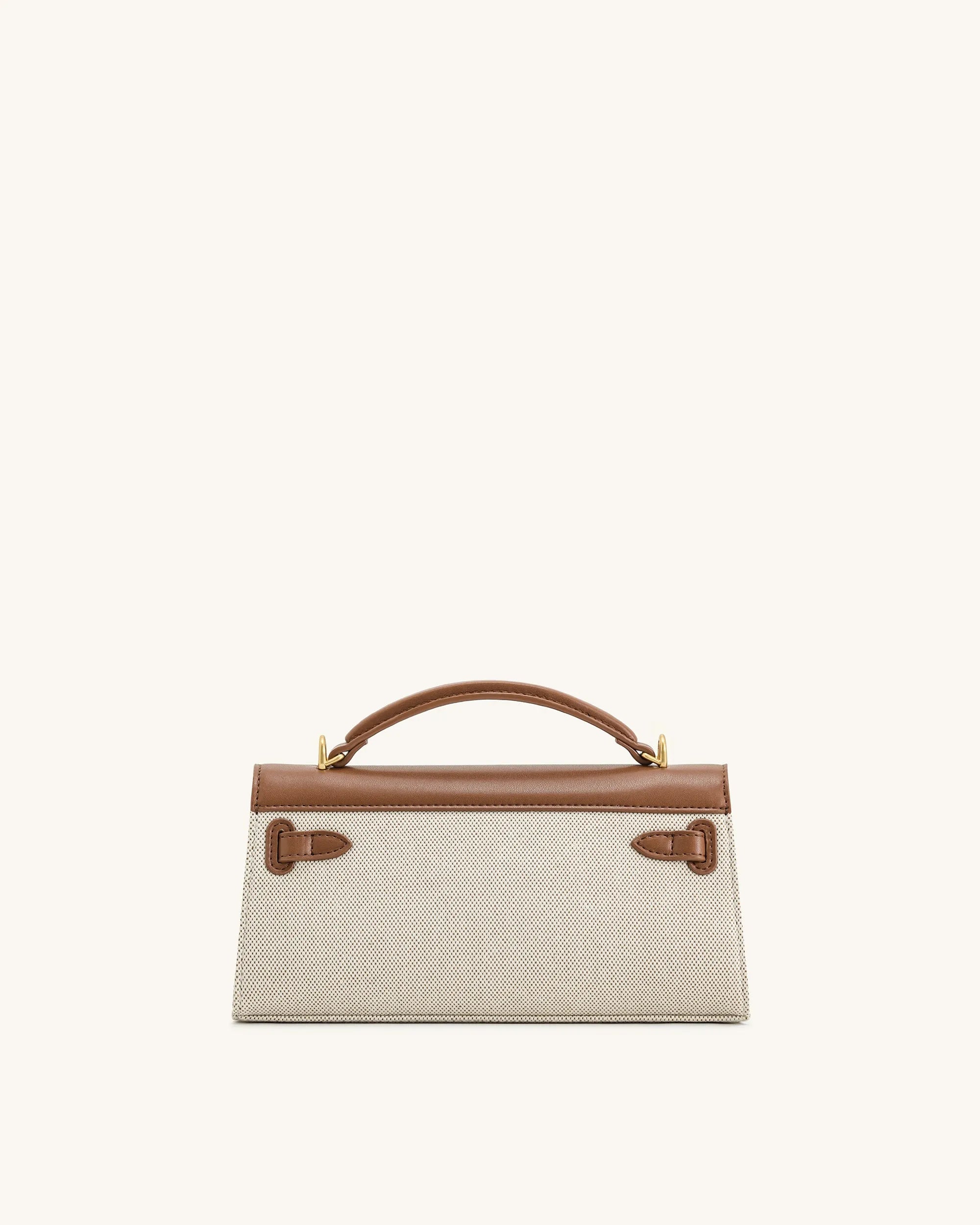 JW PEI Brown Canvas Women Noor Top Handle Bag - Brown Canvas SKU: 2T273-3_Brown Canvas Image 03