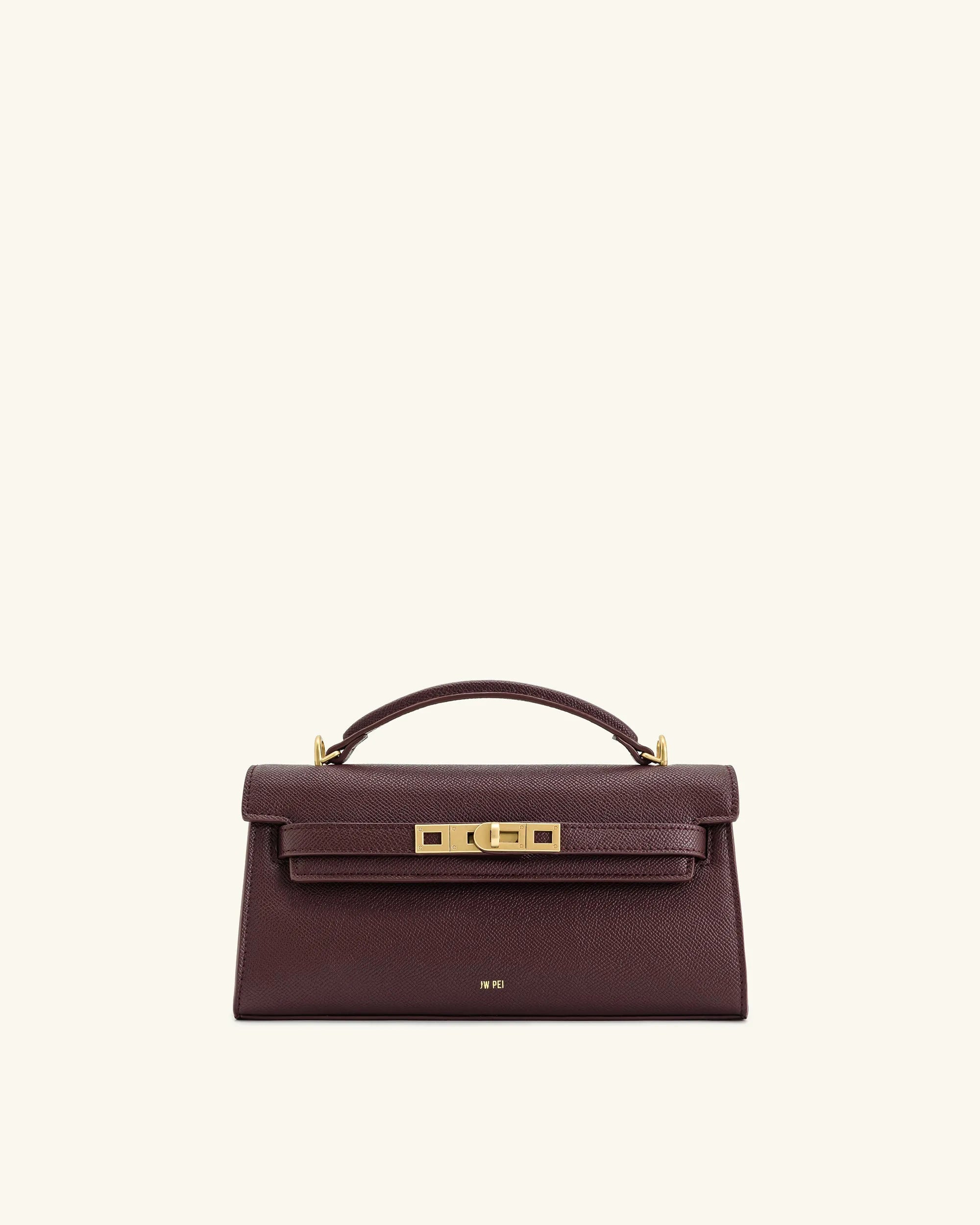 JW PEI Deep Burgundy Women Noor Top Handle Bag - Deep Burgundy SKU: 2T273-4_Deep Burgundy Image 01