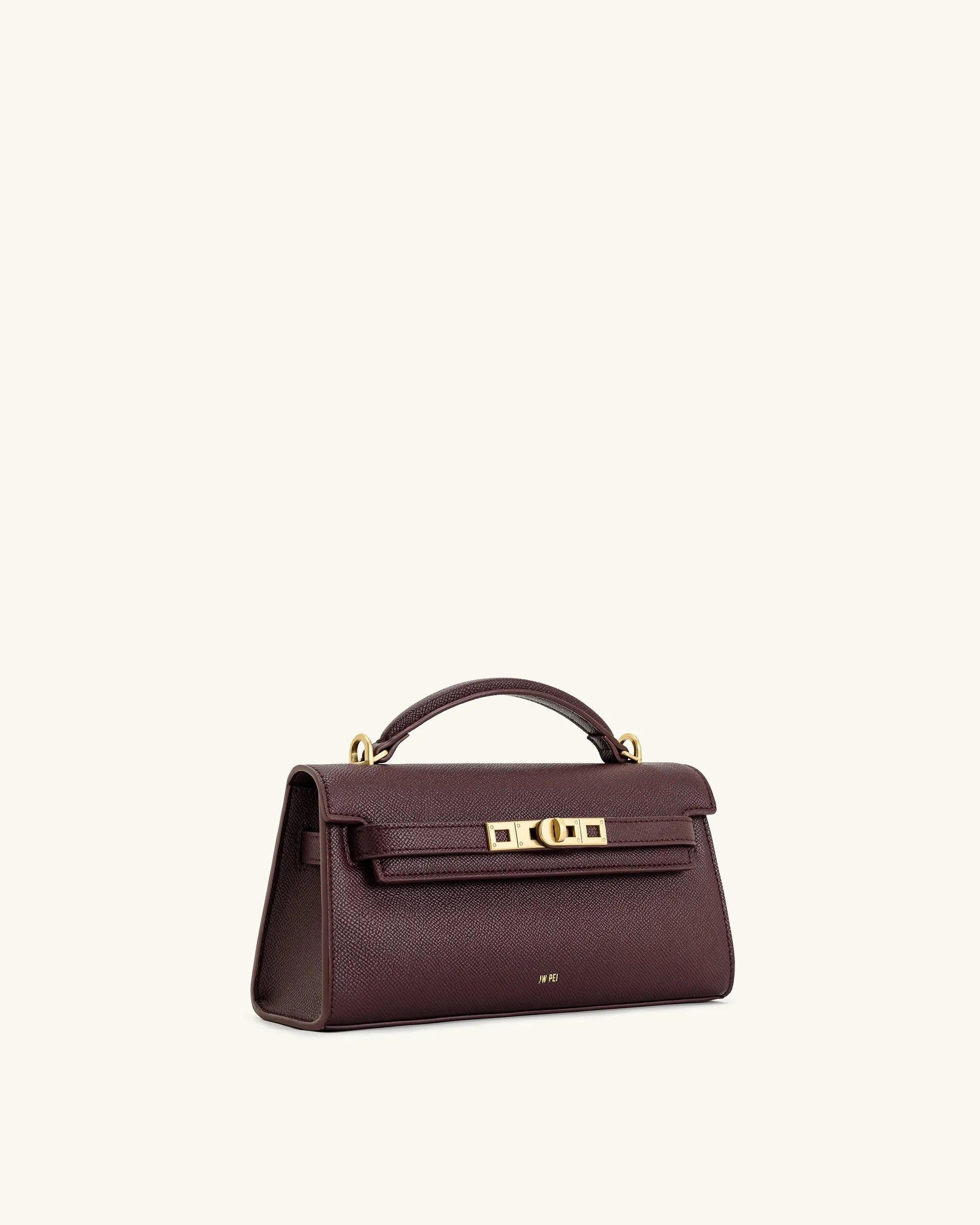 JW PEI Deep Burgundy Women Noor Top Handle Bag - Deep Burgundy SKU: 2T273-4_Deep Burgundy Image 03
