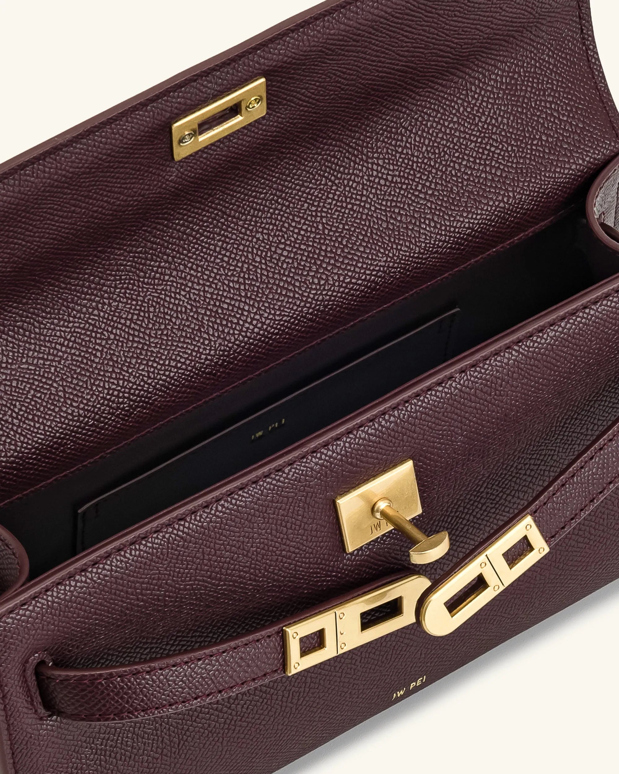 JW PEI Deep Burgundy Women Noor Top Handle Bag - Deep Burgundy SKU: 2T273-4_Deep Burgundy Image 05