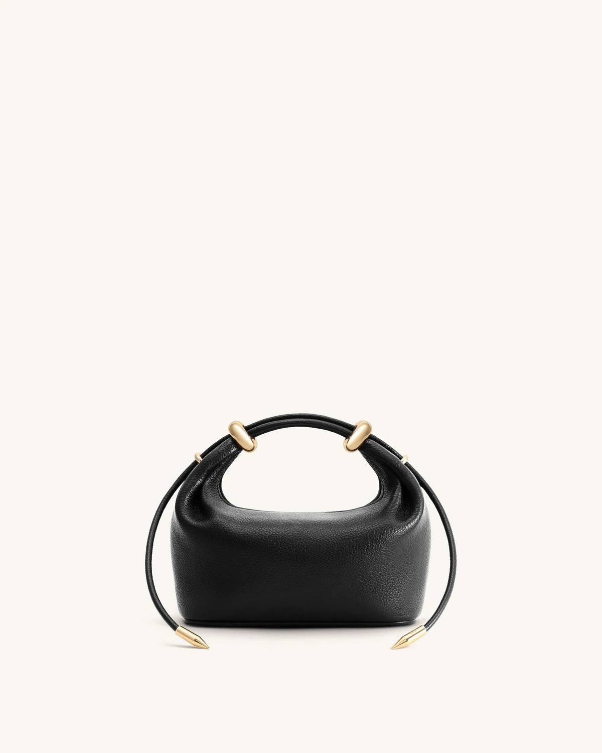 JW Pei Black Women Ellie Metal Ring Embellished Top Handle Bag SKU: 2T406-1_Black Image 05