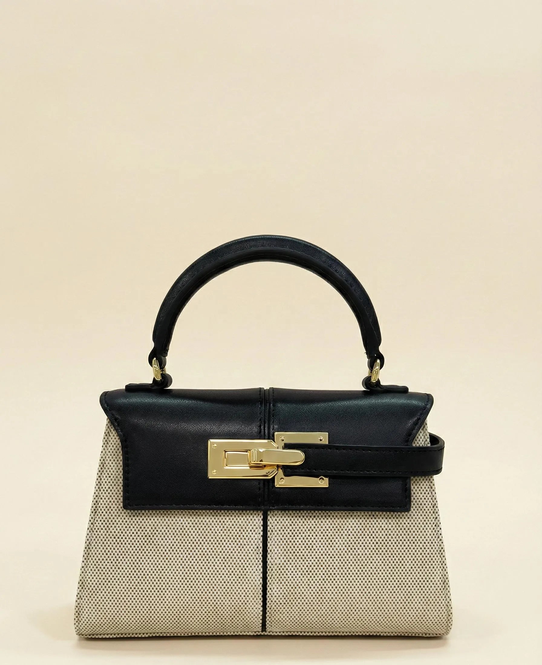 JW PEI Black Canvas Women Elise Top Handle Bag - Black Canvas SKU: 2T47-20W_Black Canvas Image 01