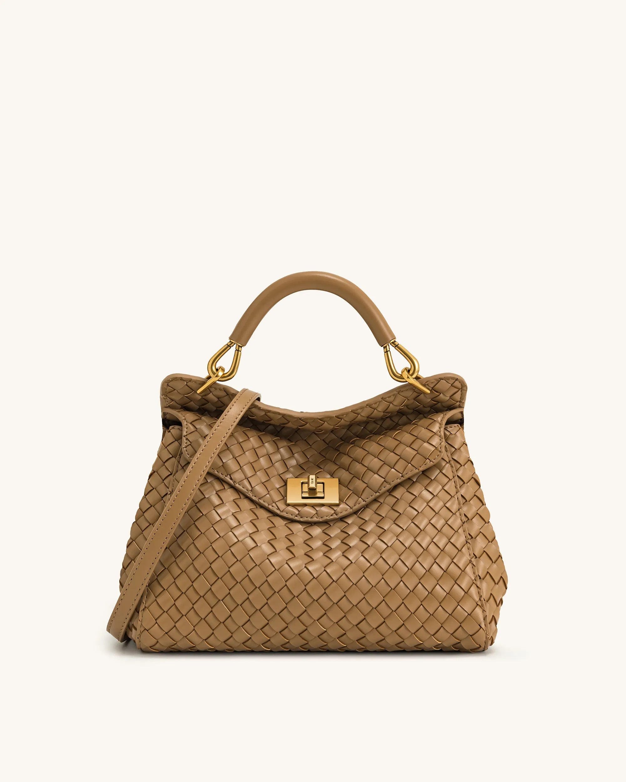 JW PEI_Brown_Lucia Classic Top Handle Woven Bags_2T68-34_Brown_01