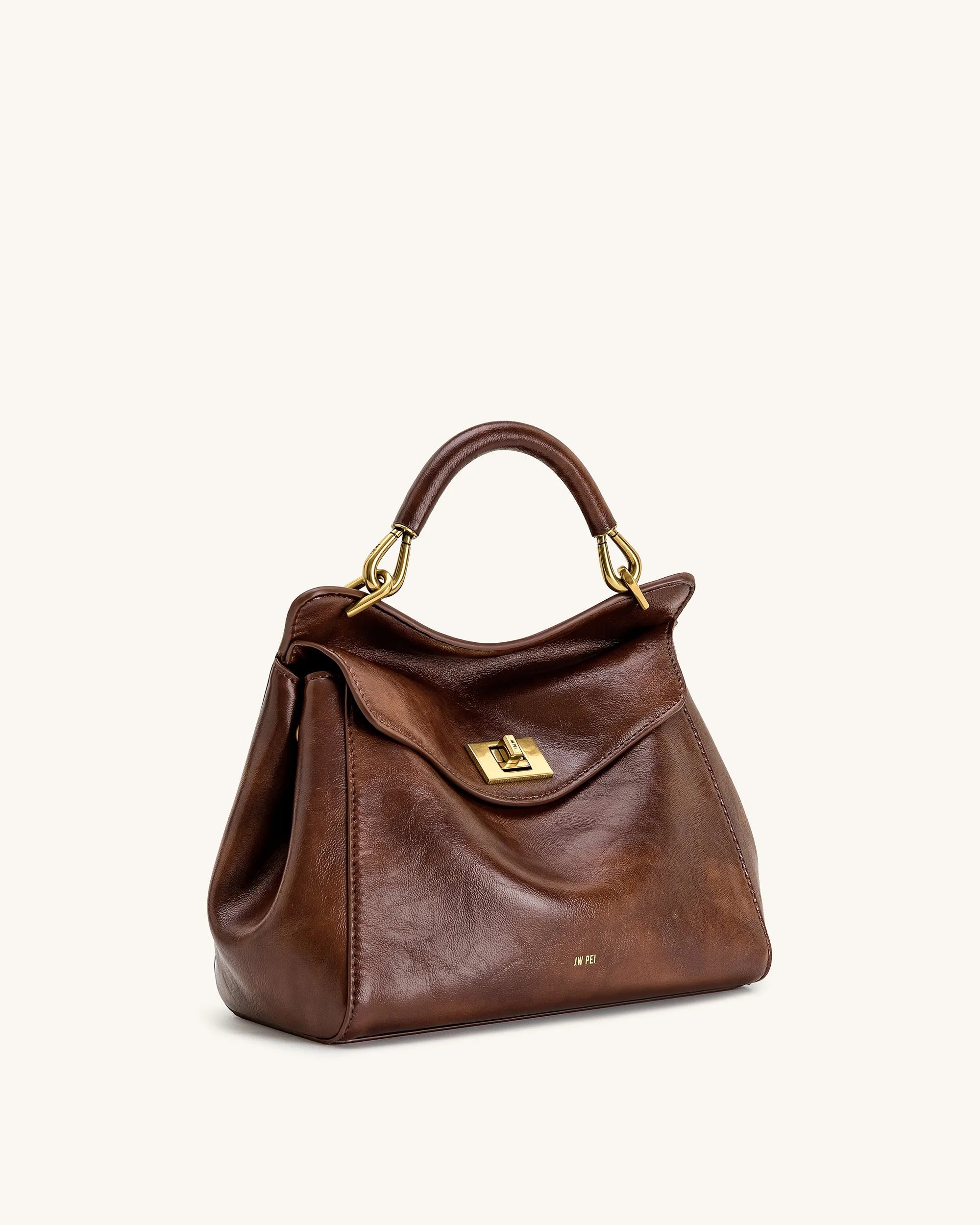 JW PEI_Coffee Brown_Lucia Classic Top Handle Bag_2T68-392_Coffee Brown_02