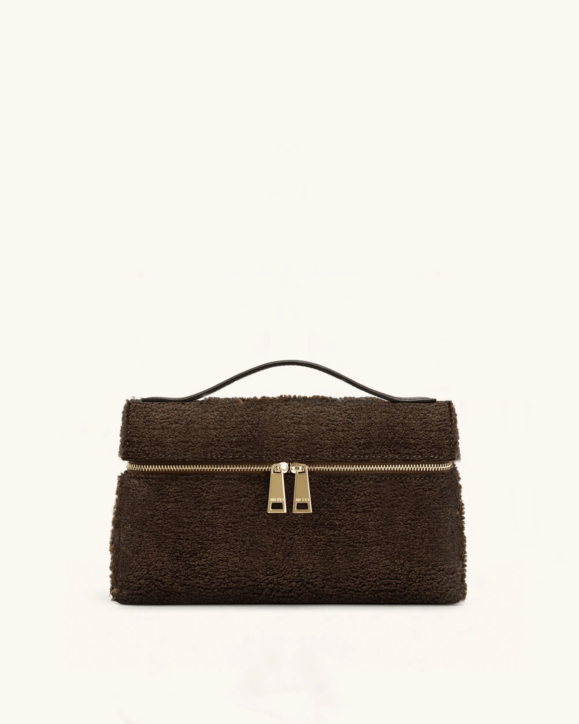 JW PEI Mocha Brown Women Thea Faux Fur Top Handle Bag - Mocha Brown SKU: 2T78-37_Mocha Brown Image 01