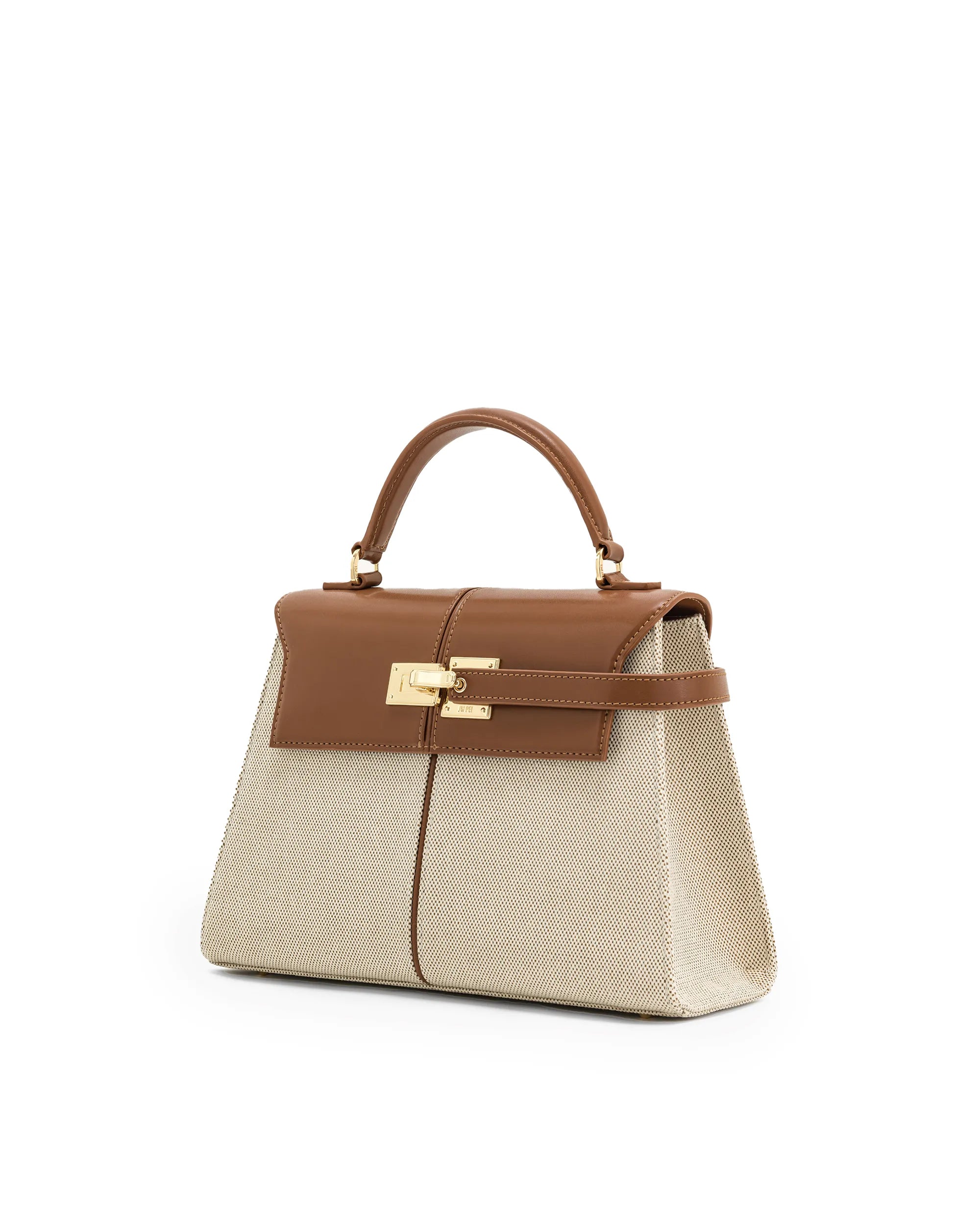 JW PEI_Brown Canvas_Elise Large Top Handle Bags_2T85-32_Brown Canvas_03