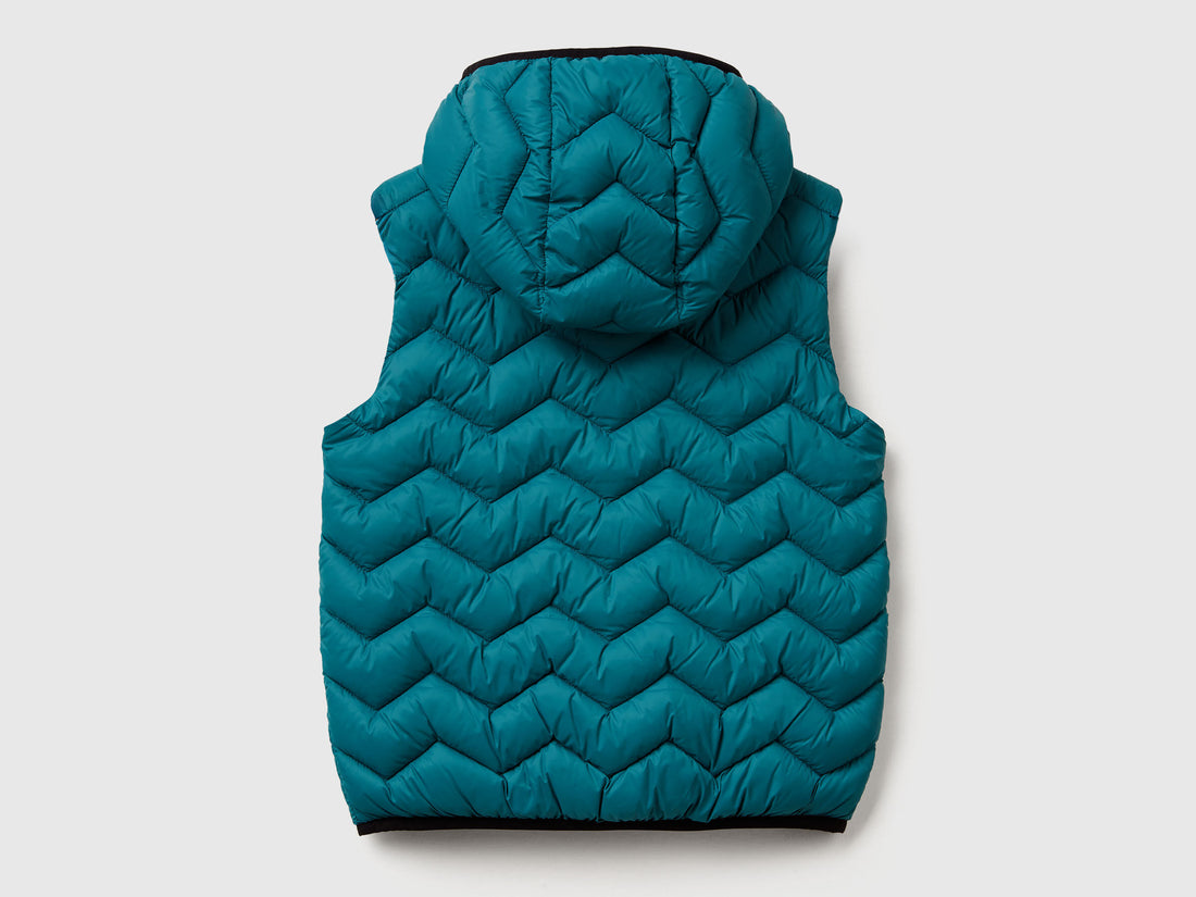 Benetton_Teal_Padded Vest with Hood_2TWDCJ00R_3C5_02