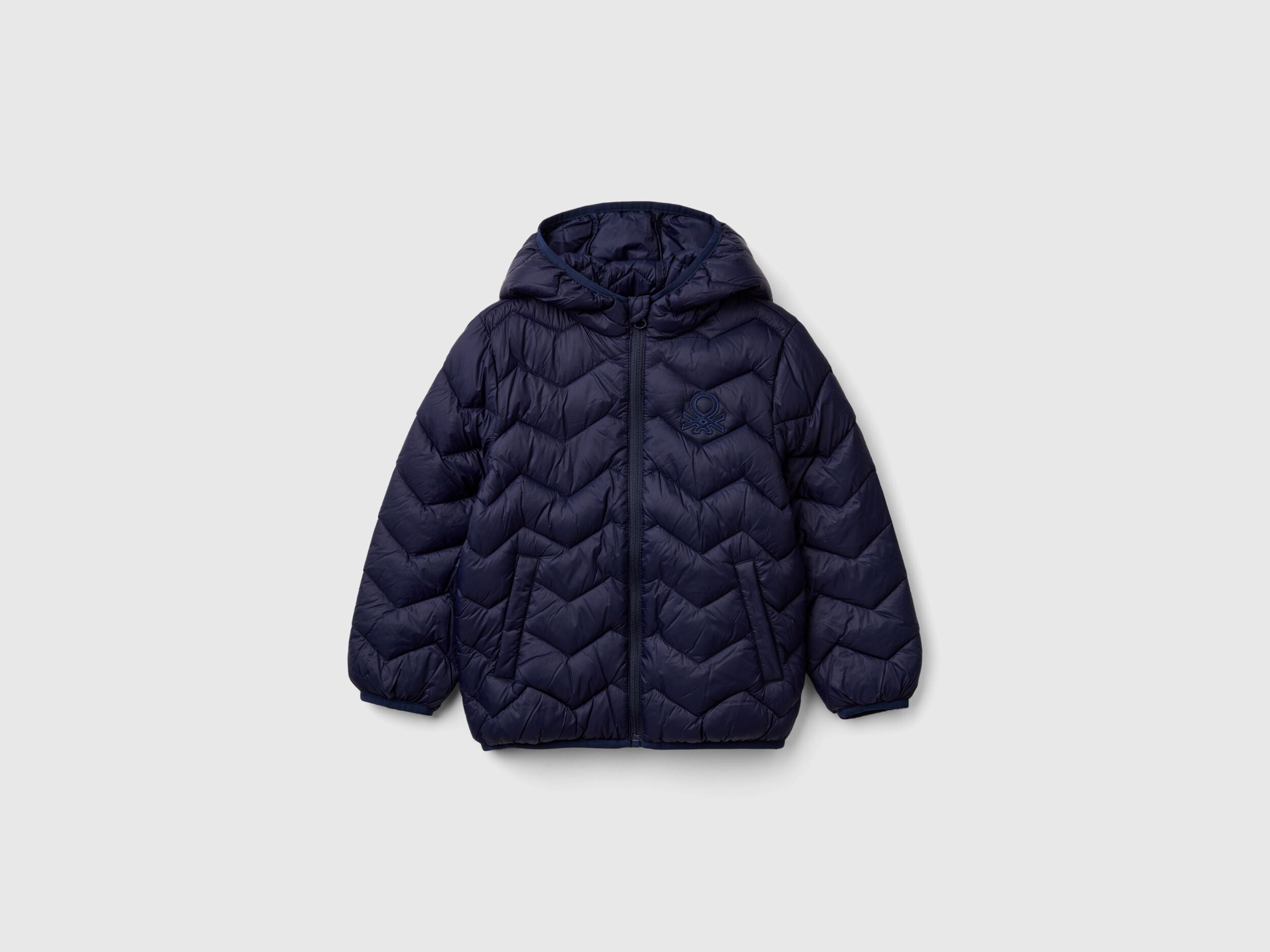 Benetton_Dark Blue_Padded Jacket with Hood_2TWDGN02V_252_01