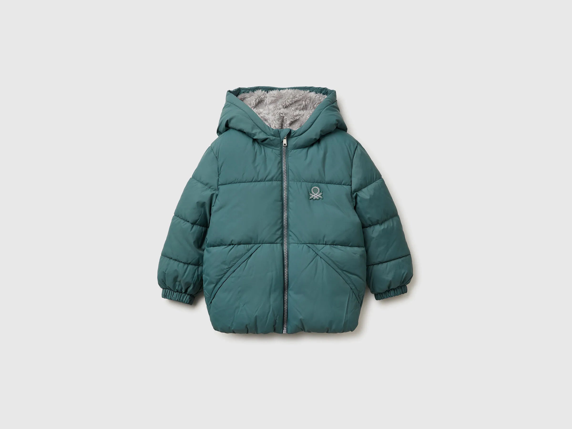 Benetton_Aqua_Jacket with Teddy Interior_2WU0GN035_19W_01