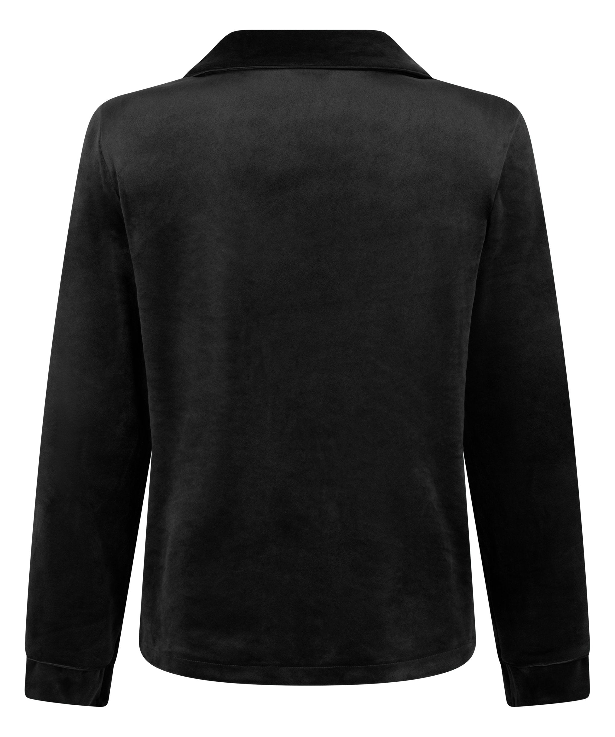 Hunkemoller_Velours Long-Sleeved Jacket - Black_300585_Black_06