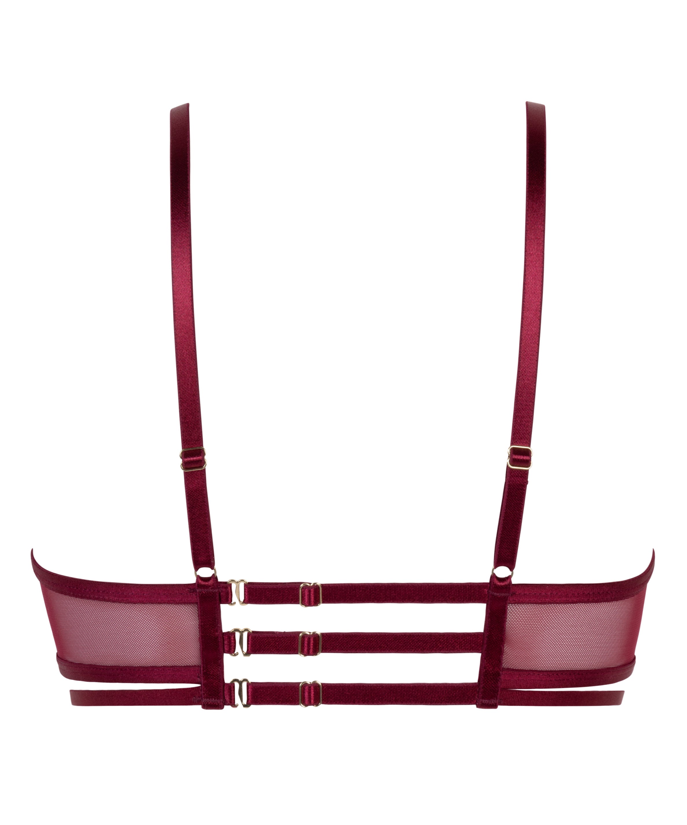 Hunkemoller_Scarlett Non-Padded Underwired Longline Bra in Different Cup Sizes_300939_Beet Red_06