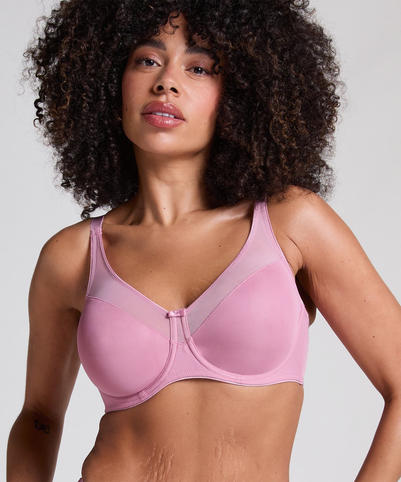 Hunkemoller_Lilas_Nina Non-Padded Underwired Minimizer Bra in Different Cup Sizes_301013_Lilas_01