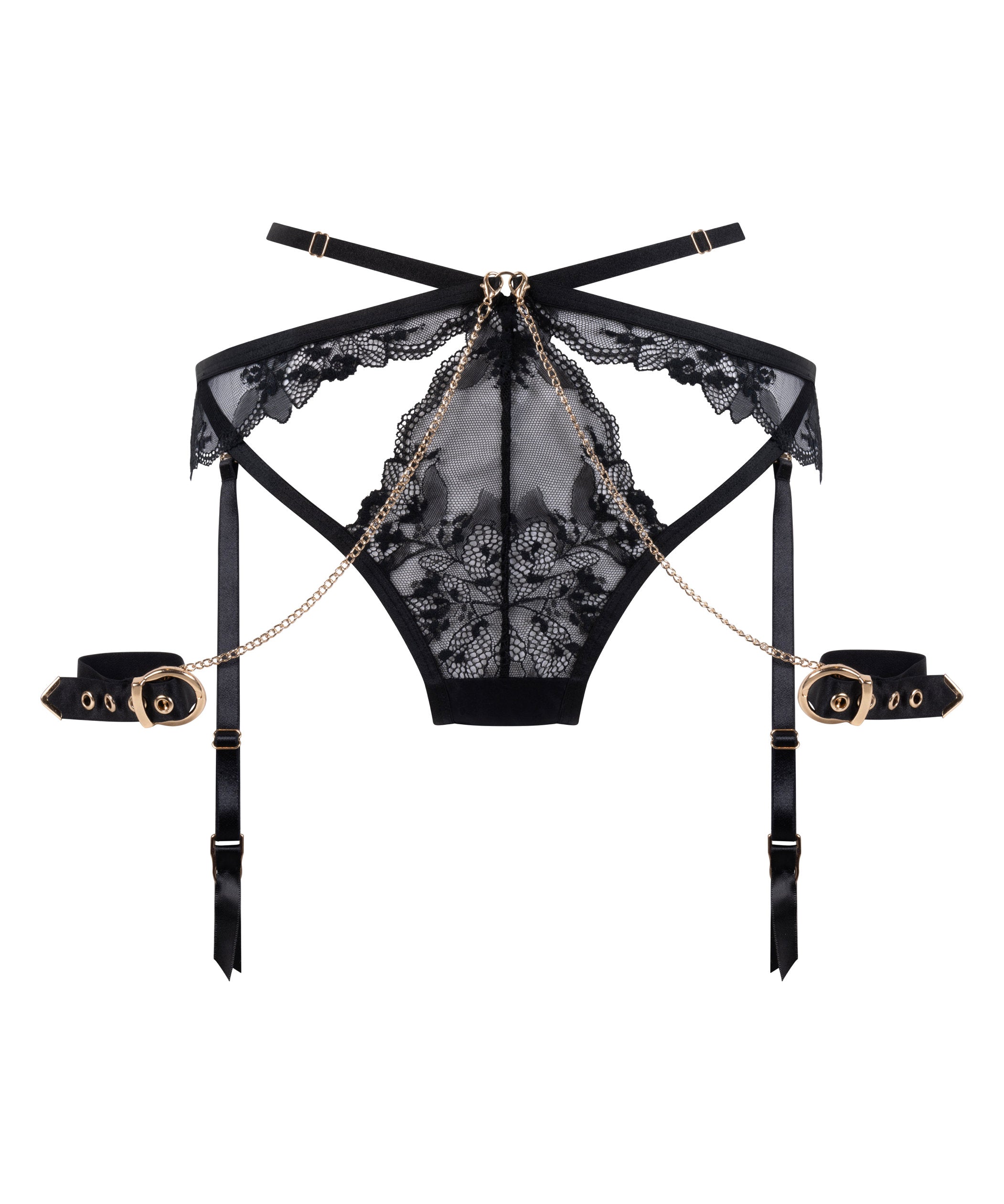 Hunkemoller_Nadia Open-back Brazilian_301032_Caviar_04