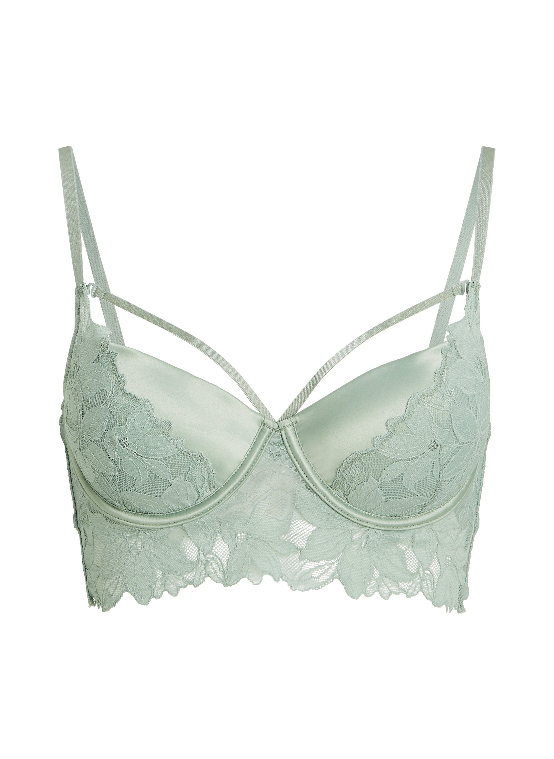 Hunkemoller_Ingrid Padded Underwired Longline Bra in Different Cup Sizes_301132_Iceberg Green_07