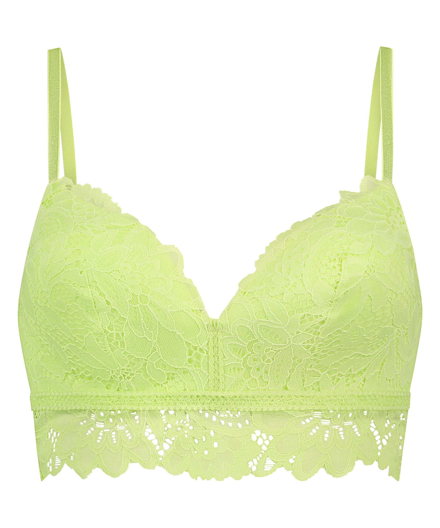 Hunkemoller_Shiloh Padded Longline Non-Underwired Bra in Different Cup Sizes_301387_Shadow Lime_01