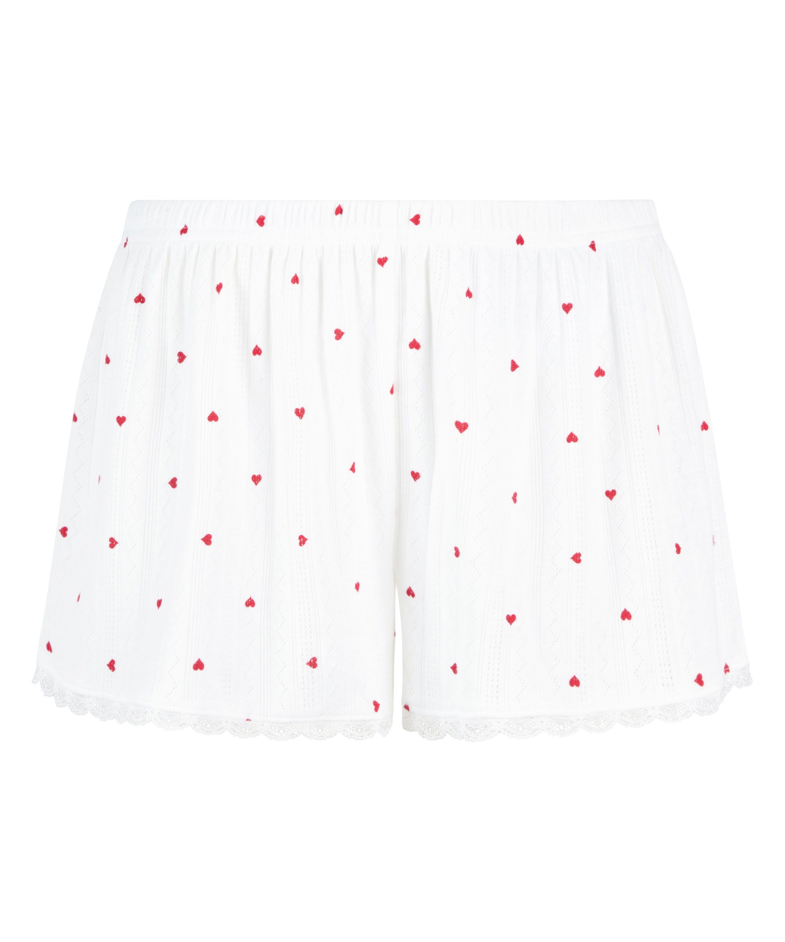 Hunkemoller_Pointelle Pyjama Shorts - White_301462_Hkm White_04