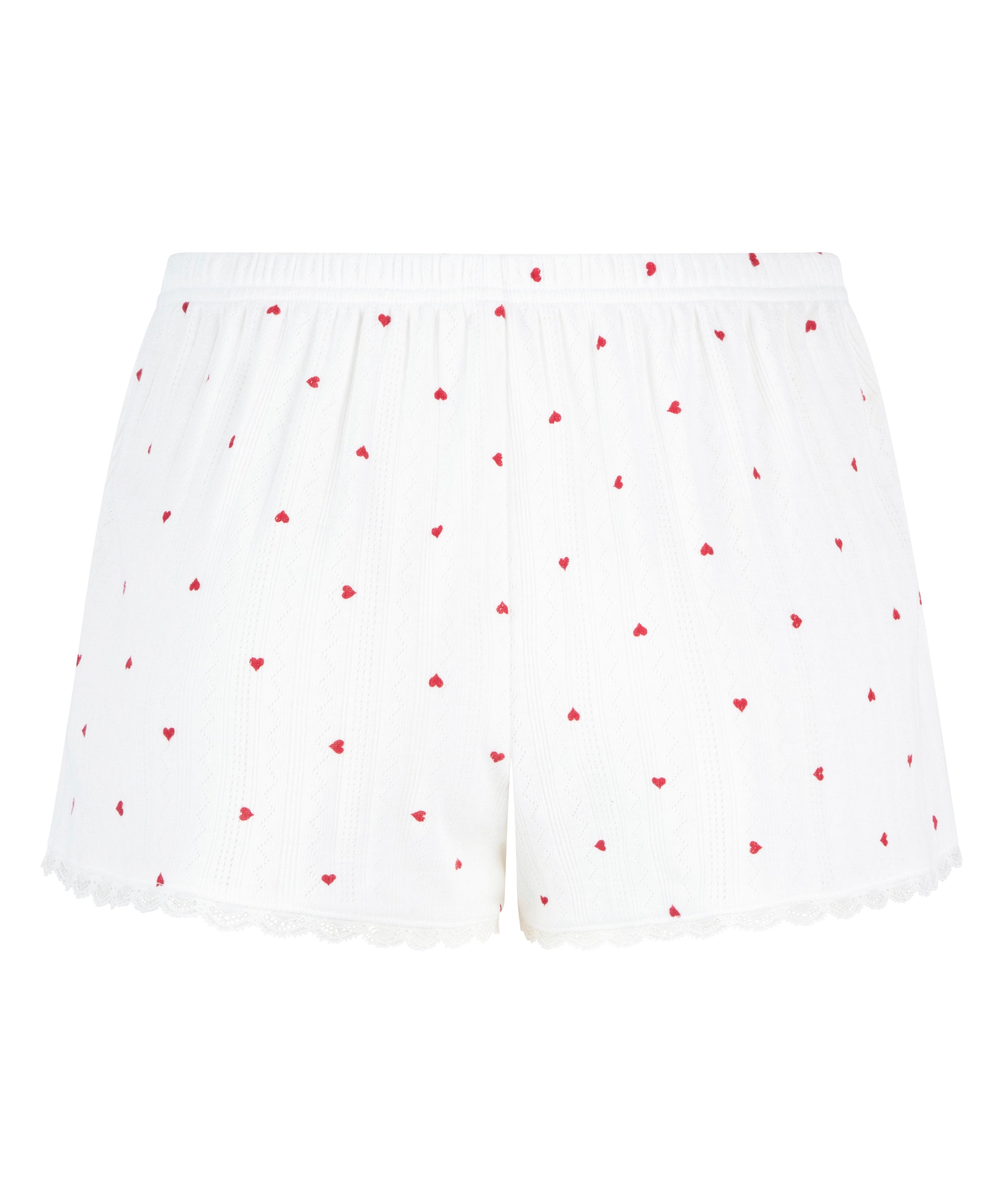 Hunkemoller_Pointelle Pyjama Shorts - White_301462_Hkm White_05