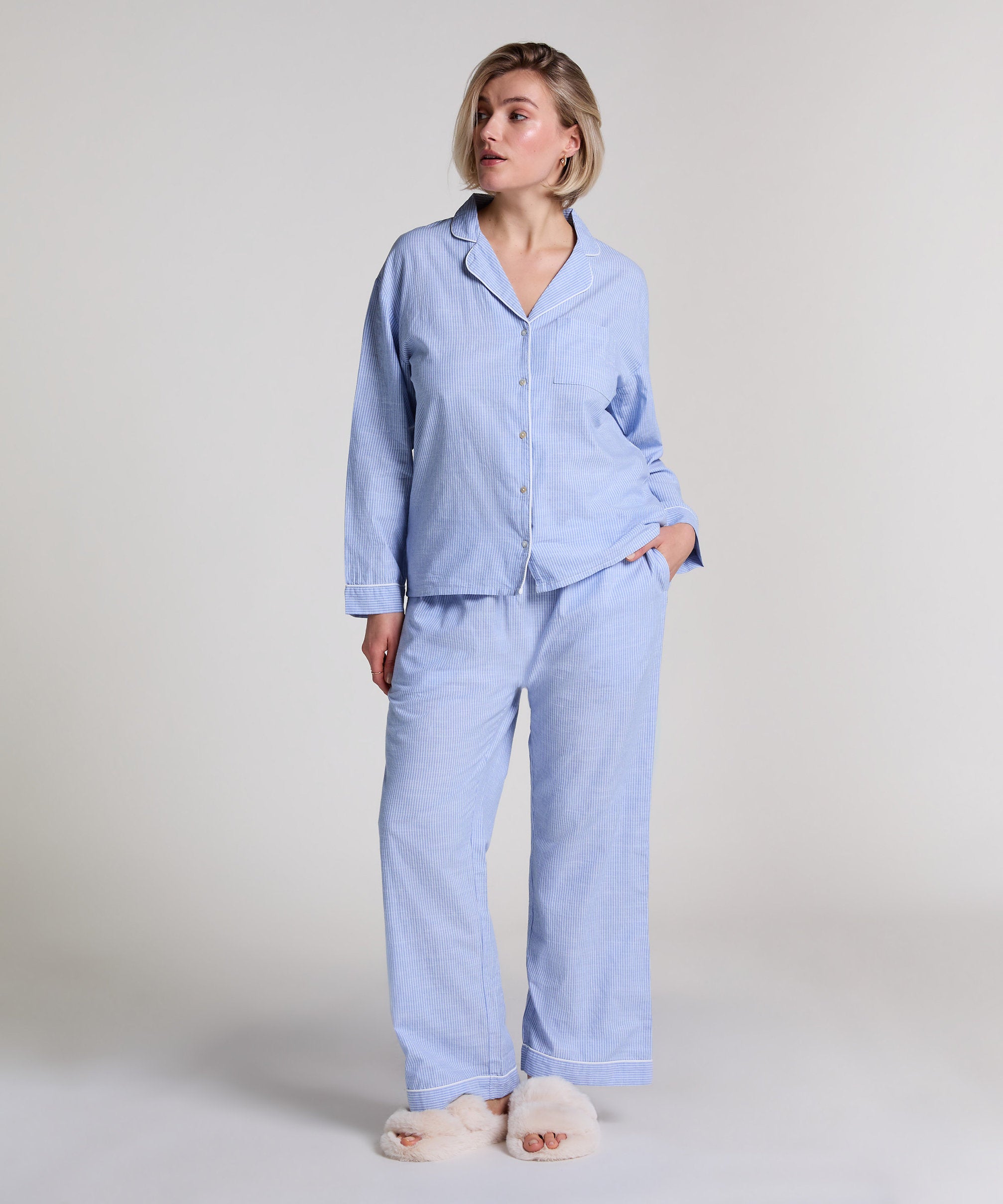Hunkemoller_Cotton Pyjama Pants_301492_Hkm Blue_04
