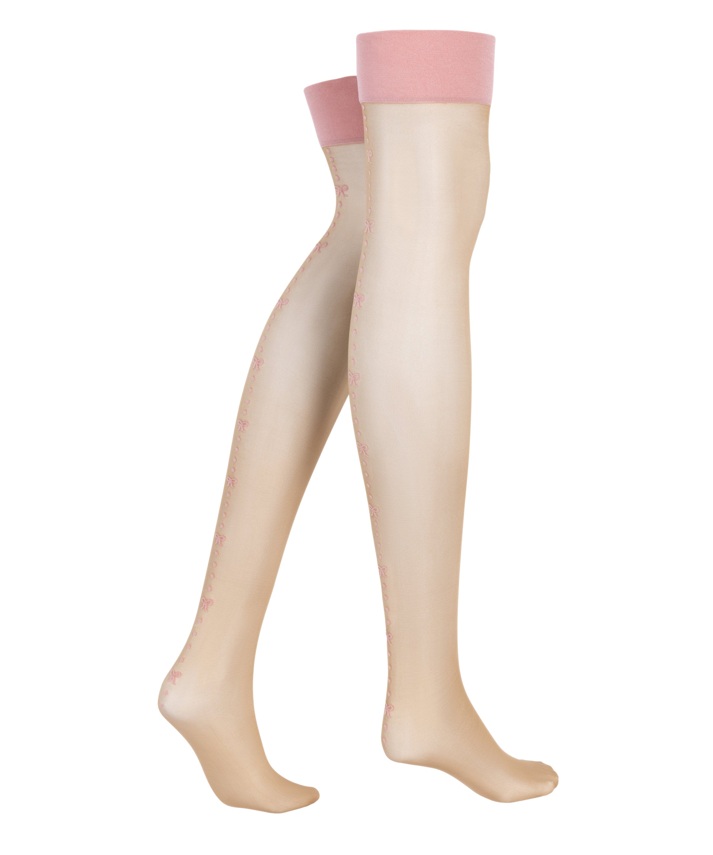 Hunkemoller_Beau Stocking - Pink_301592_Silver Pink_01