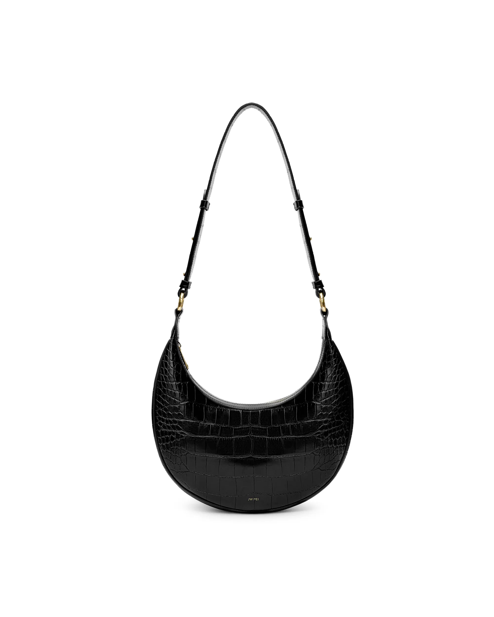JW PEI_Black Croc_Carly Saddle Bags_302-5_Black Croc_04