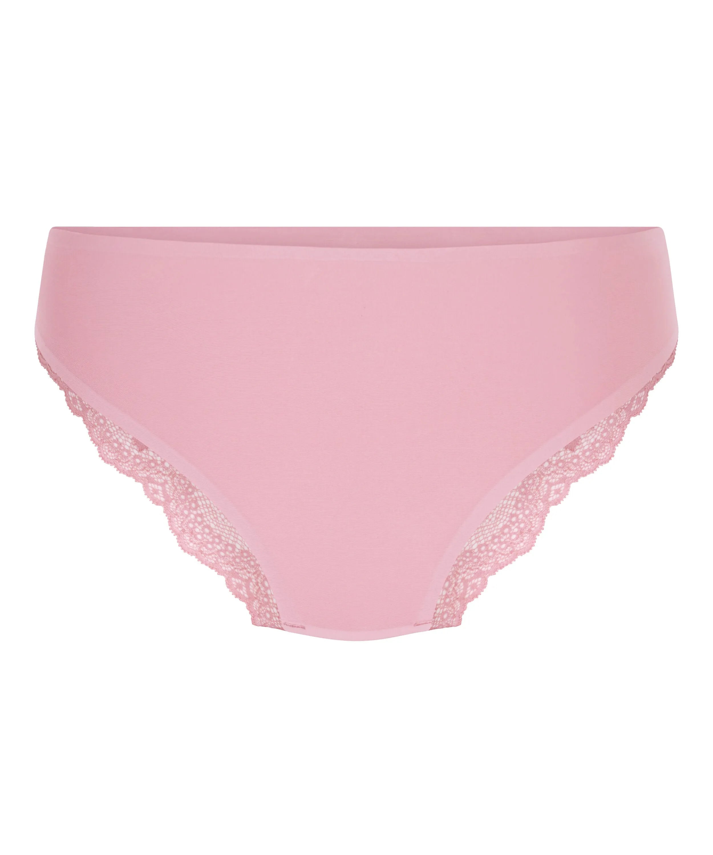 Hunkemoller Pink Women Invisible Lace Back Brazilian SKU: 302286_Pink Image 05