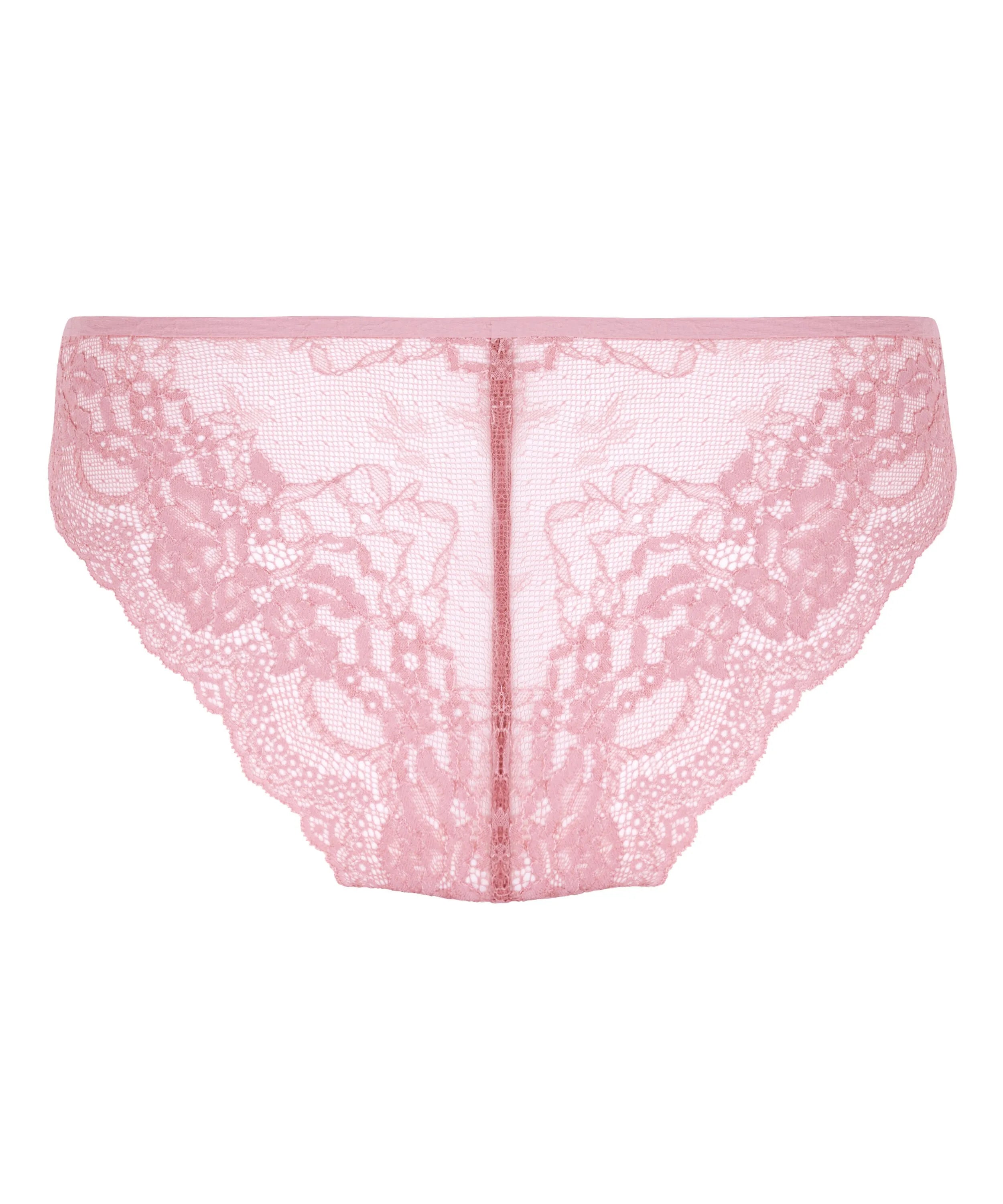 Hunkemoller Pink Women Invisible Lace Back Brazilian SKU: 302286_Pink Image 06